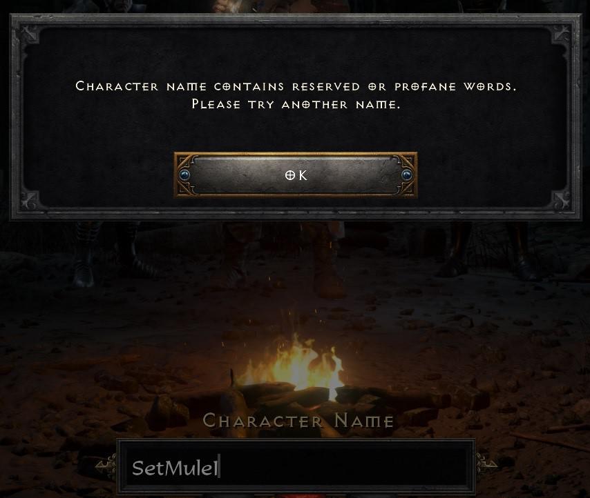 TIL SetMule1 is reserved and/or profane. r/diablo2