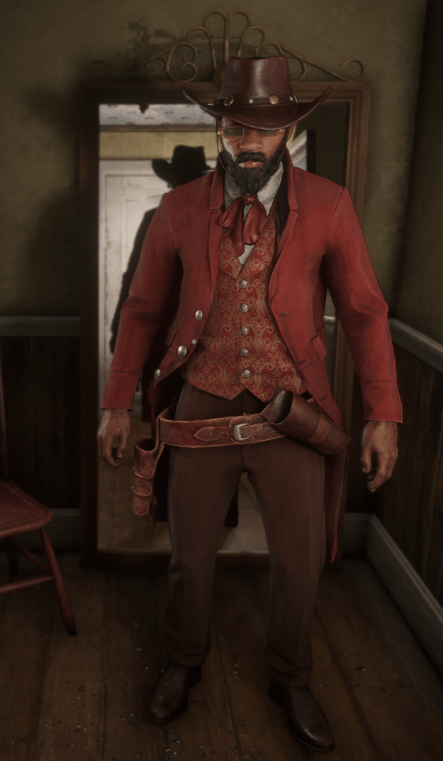 I made Django's outfit from the end of Django unchained when he is