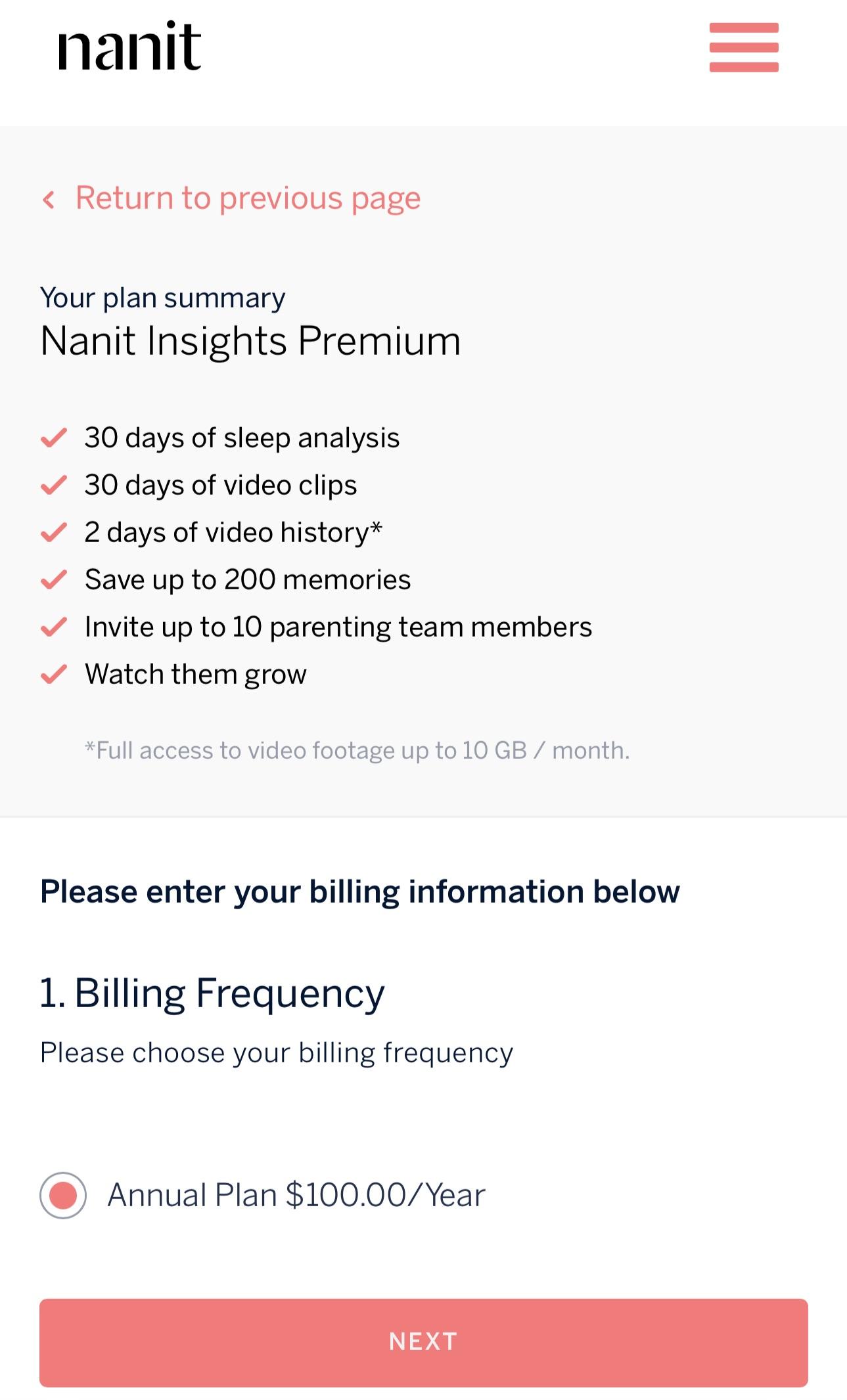 Did Nanit get rid of monthly payments for subscription? Why does it