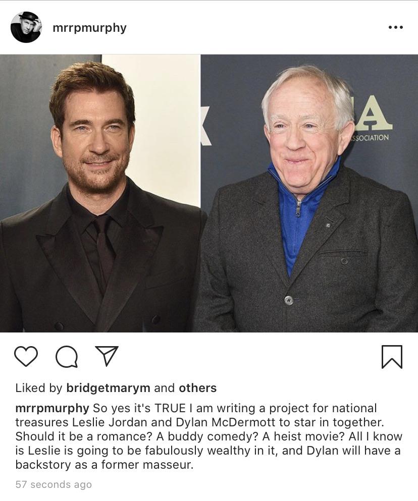 Ryan Murphy is writing a show for AHS star Dylan McDermott and AHS