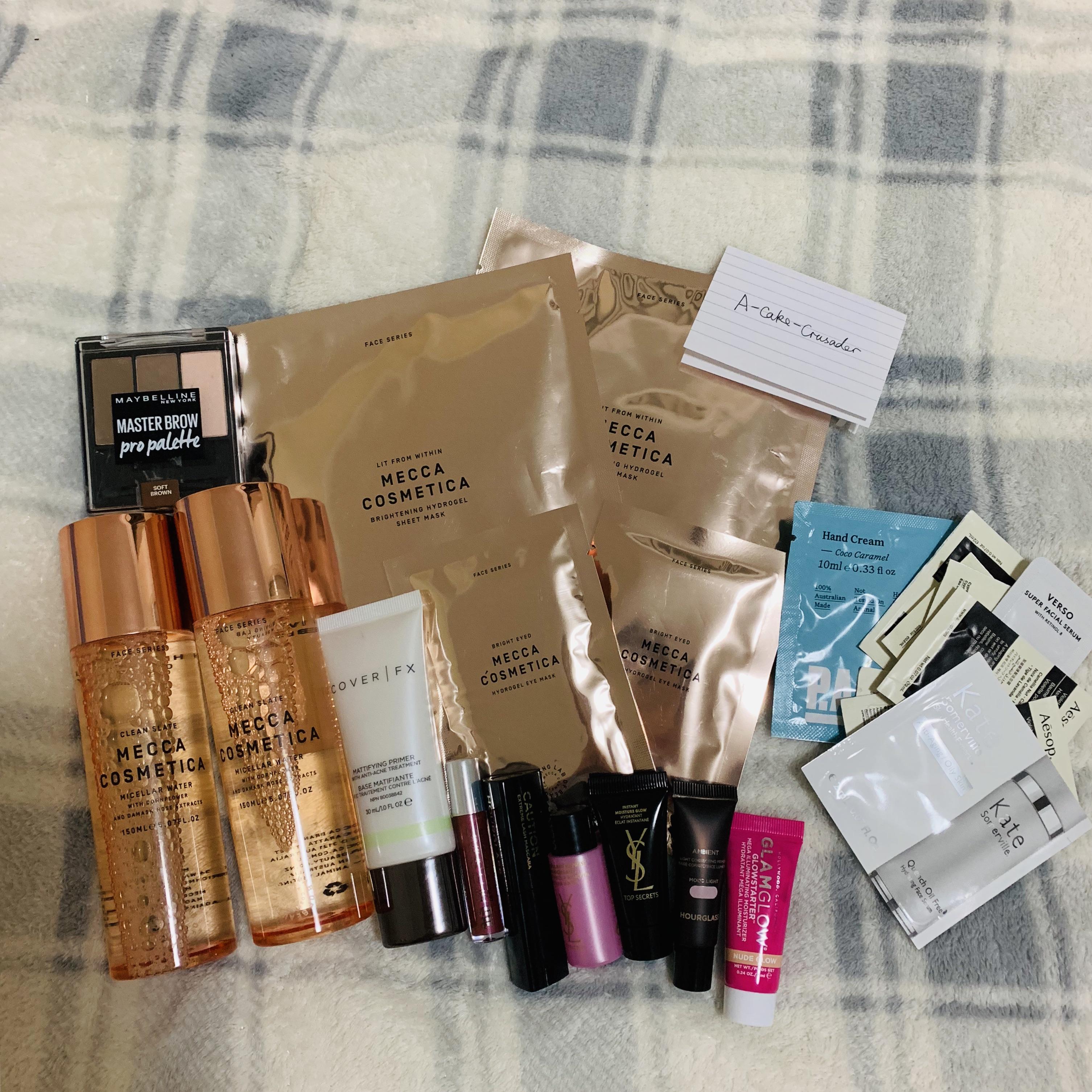 [FREEBIE] [SYDNEY] Mecca Micellar water, fave & eye mask and so on r