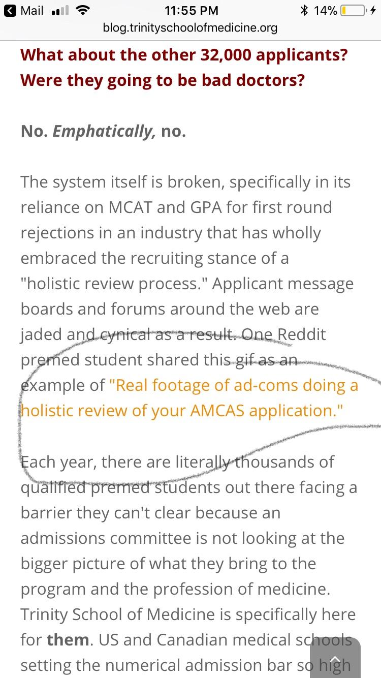 Trinity using r/premed against us r/premed