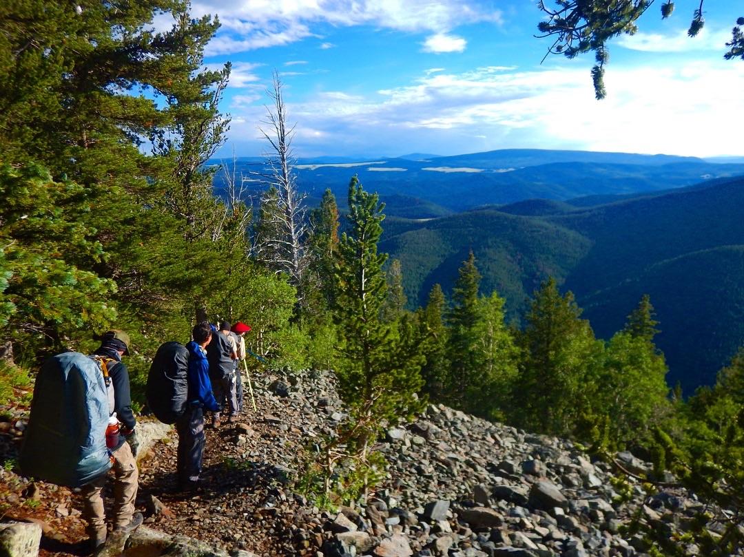 Heading down Black Mountain, Philmont Scout Ranch r/WildernessBackpacking