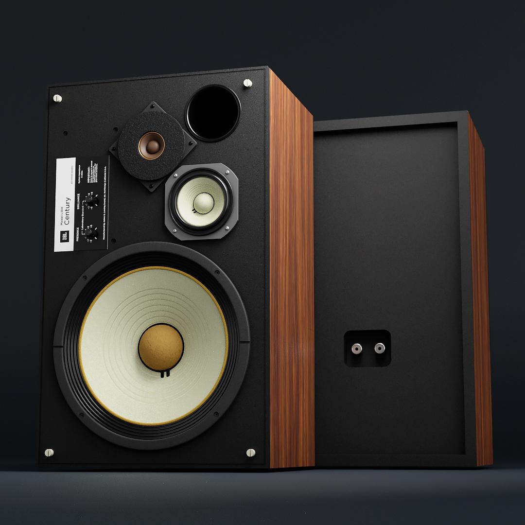 Had fun doing these classic JBL L100 speakers r/blender