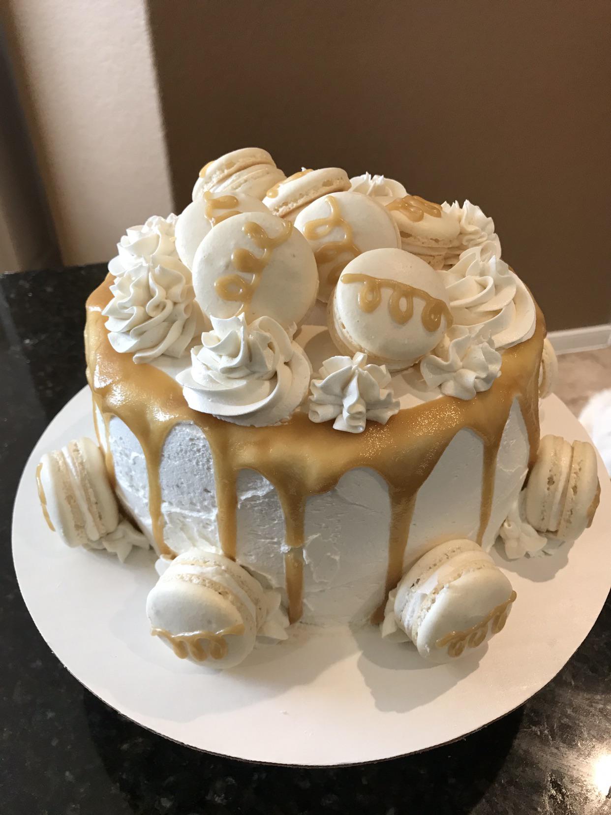 Cake Boss Vanilla Cake with Dairy free Vanilla Buttercream, DF salted