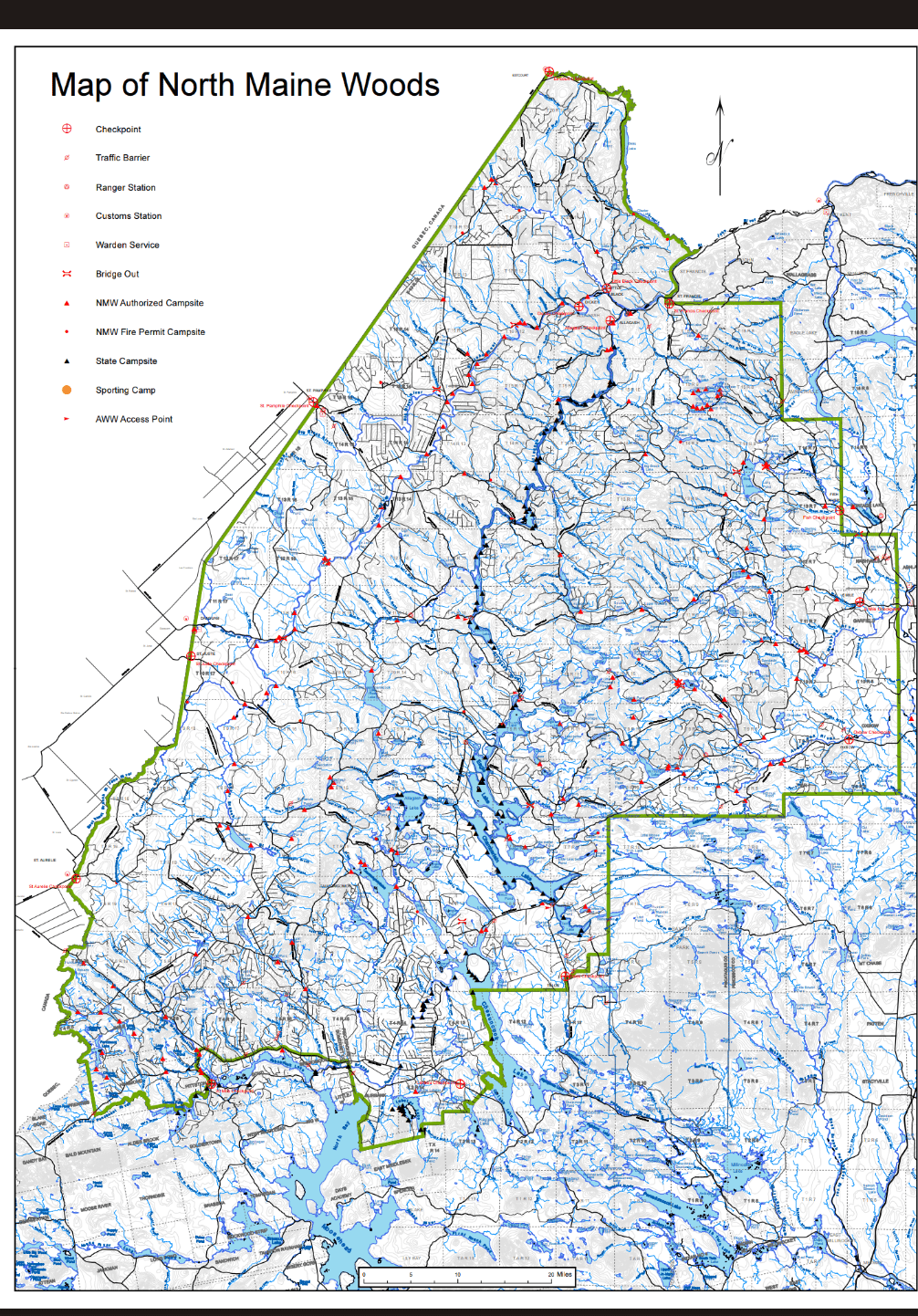 Just thought I'd share this map of the "Northern Maine Woods" over 3.5