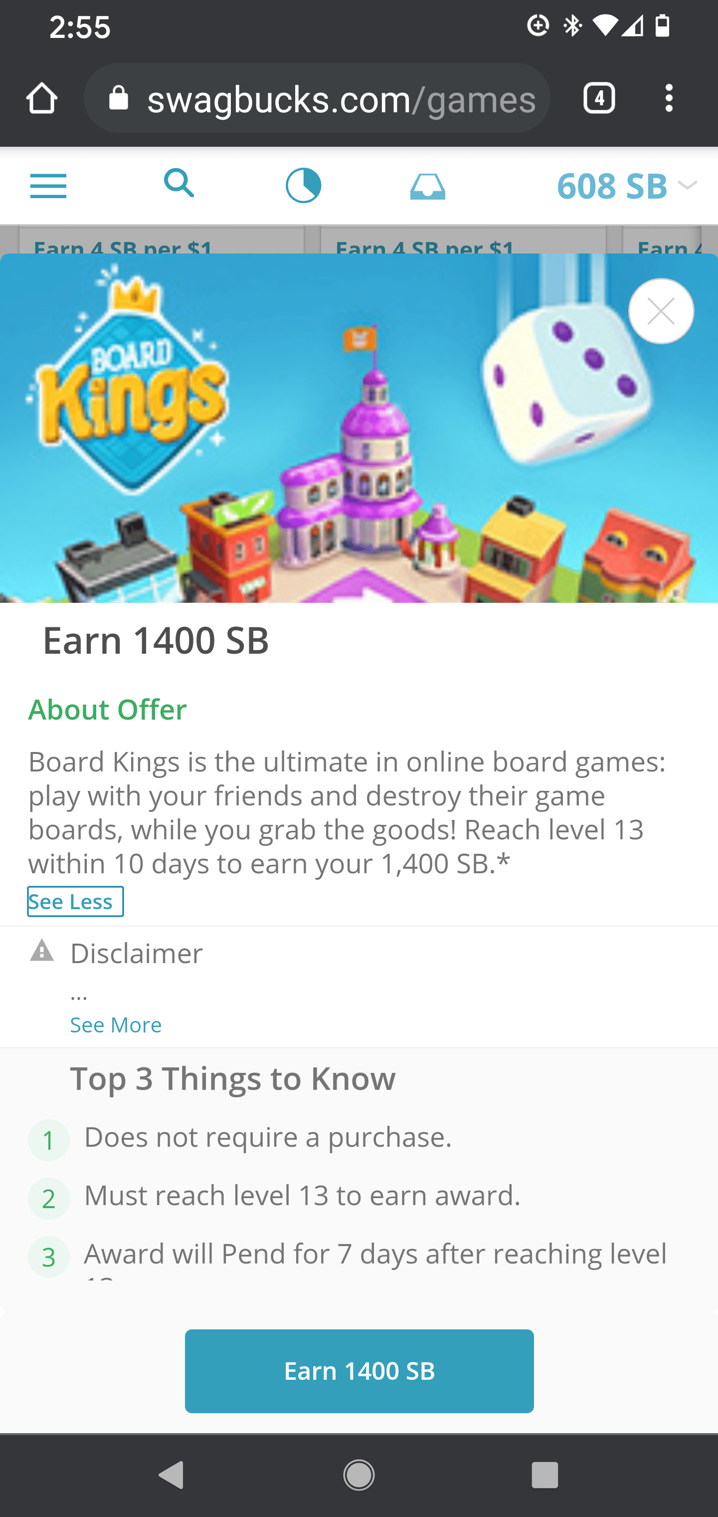 Took a screenshot of board kings. I'm at level 14 as of yesterday and
