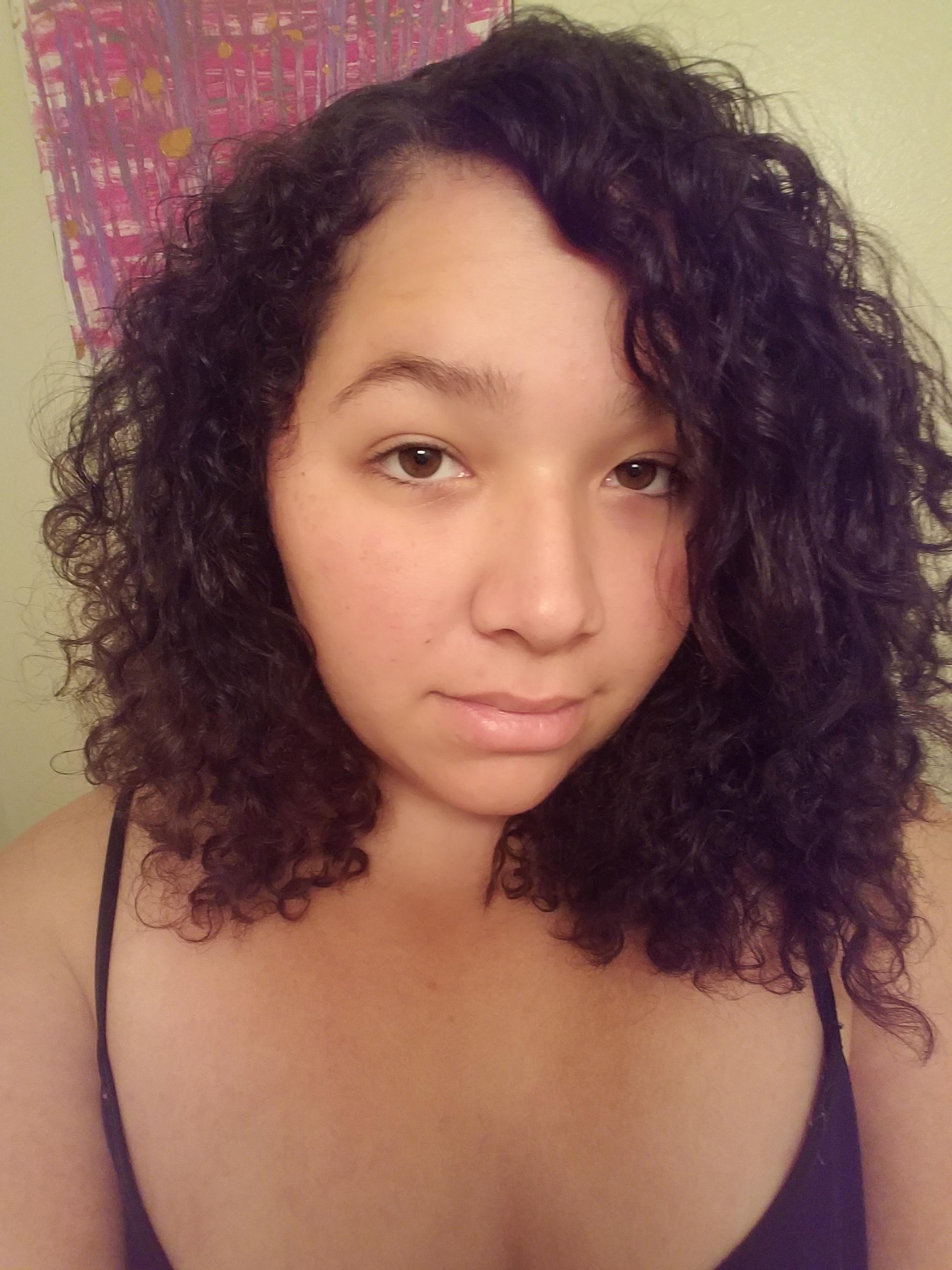 Trying to save my curls after bleaching my hair last year. My curls