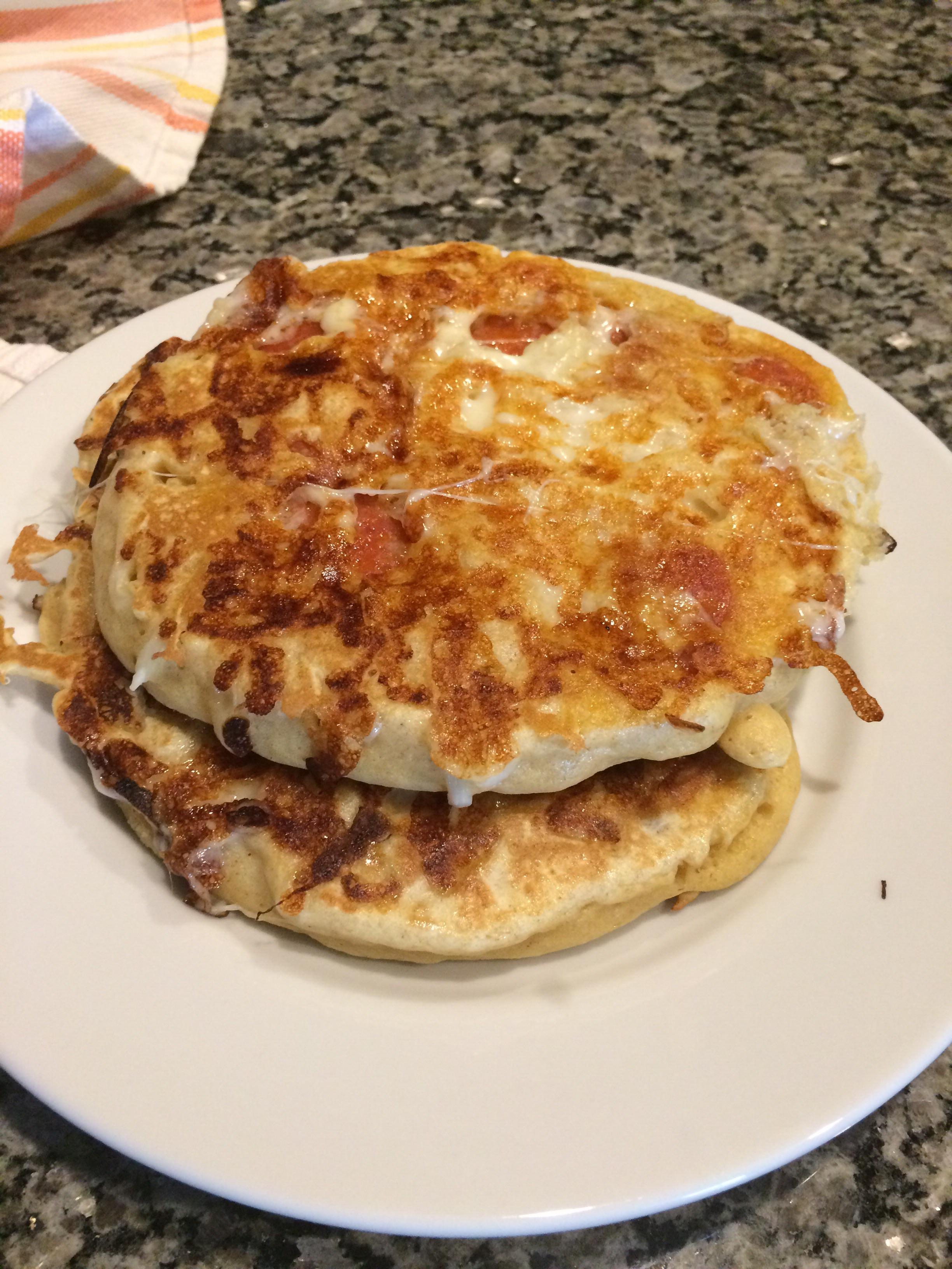 [Homemade] Pizza pancakes r/food
