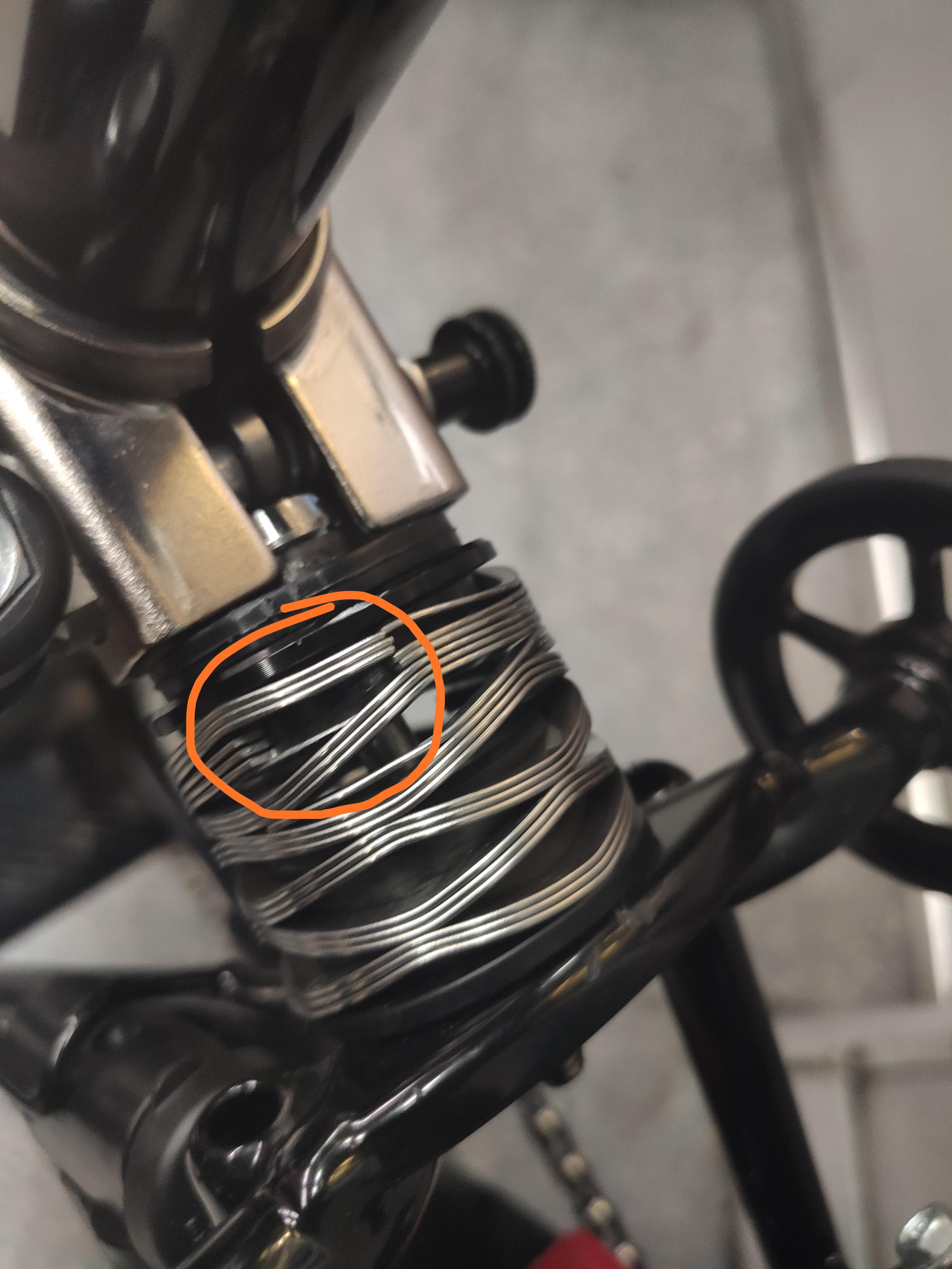 Broken spring suspension block..On inspection this morning I noticed that the springs have moved