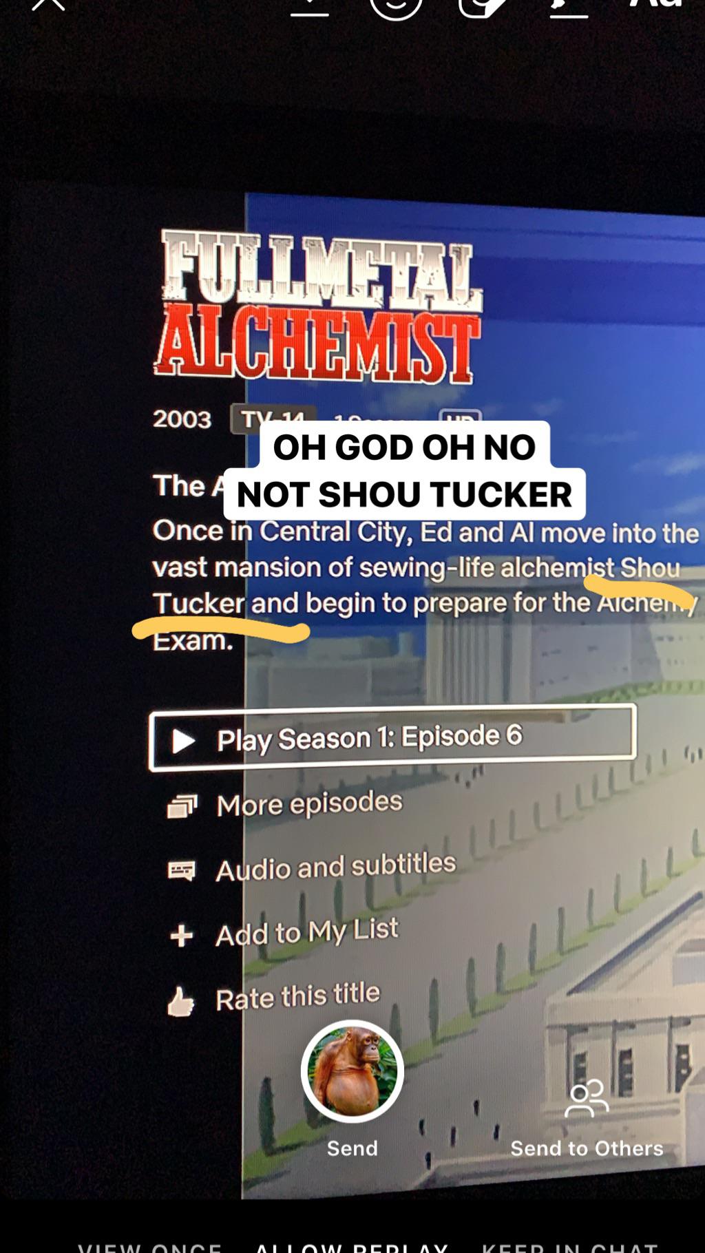 Watching fma 2003 fo the first time after seeing brotherhood twice