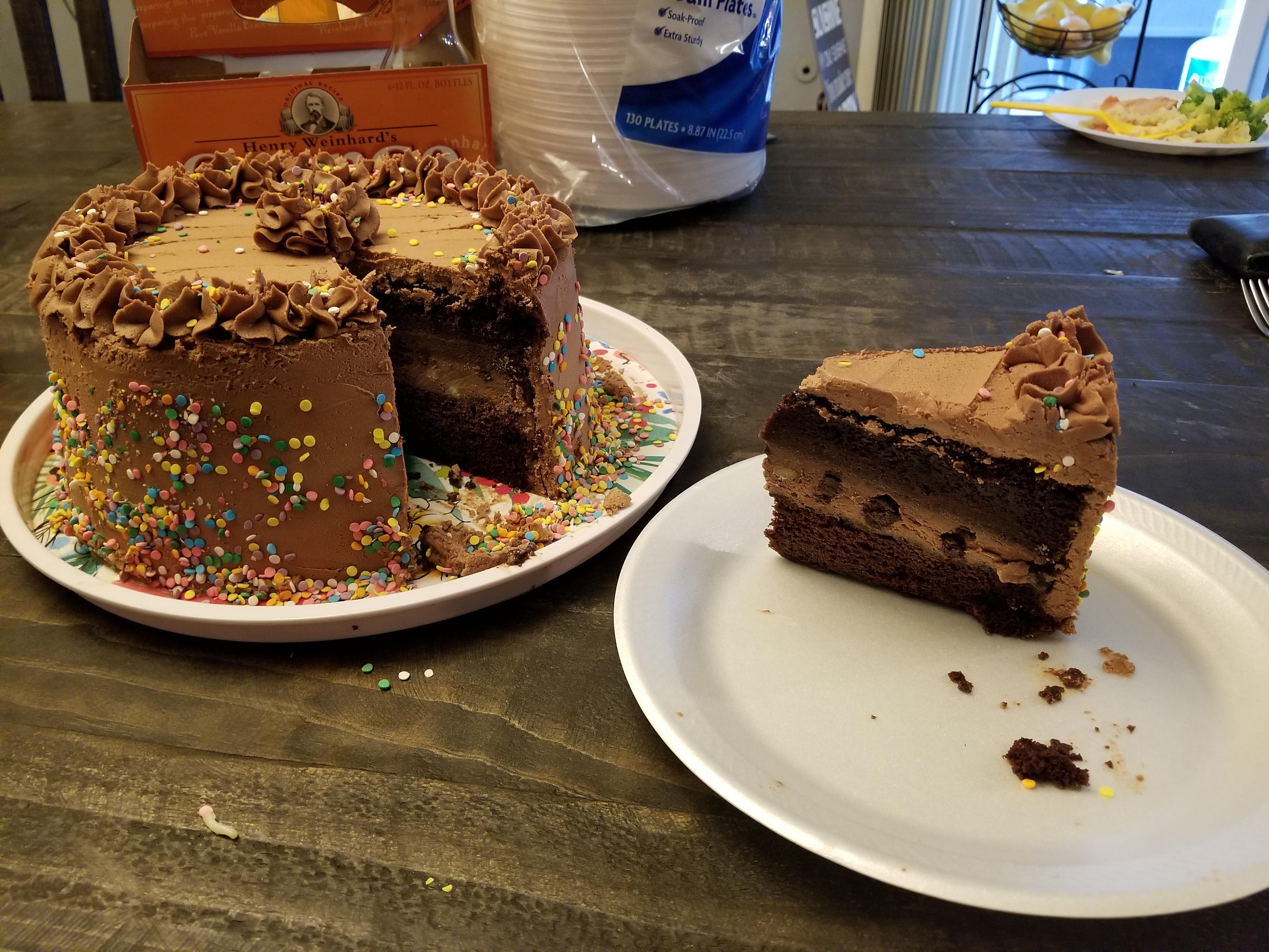 A homemade birthday ice cream cake r/Baking