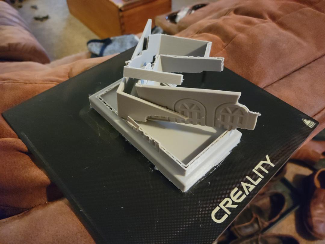 note to self use a flexible build plate for large prints... r/ender3