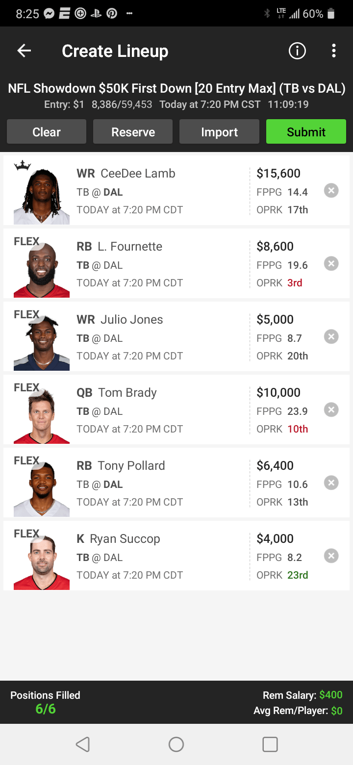 New too DraftKings is putting in a kicker a good option? r
