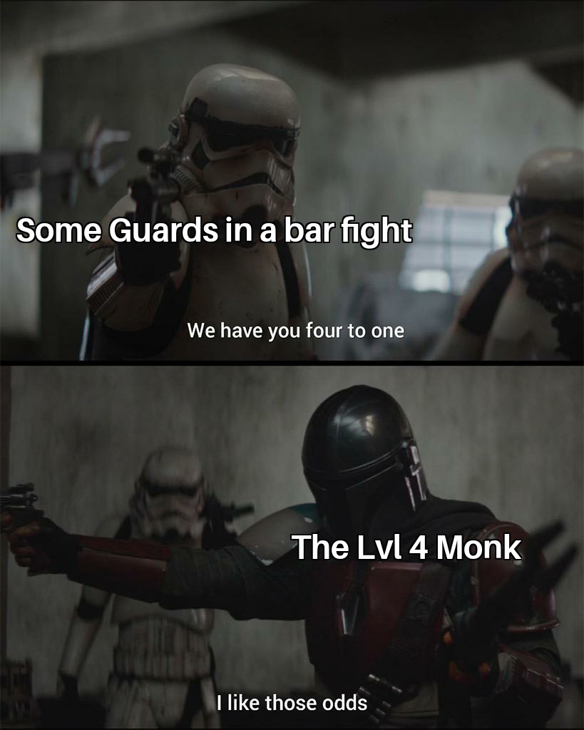 Someone asked for more monk memes r/dndmemes