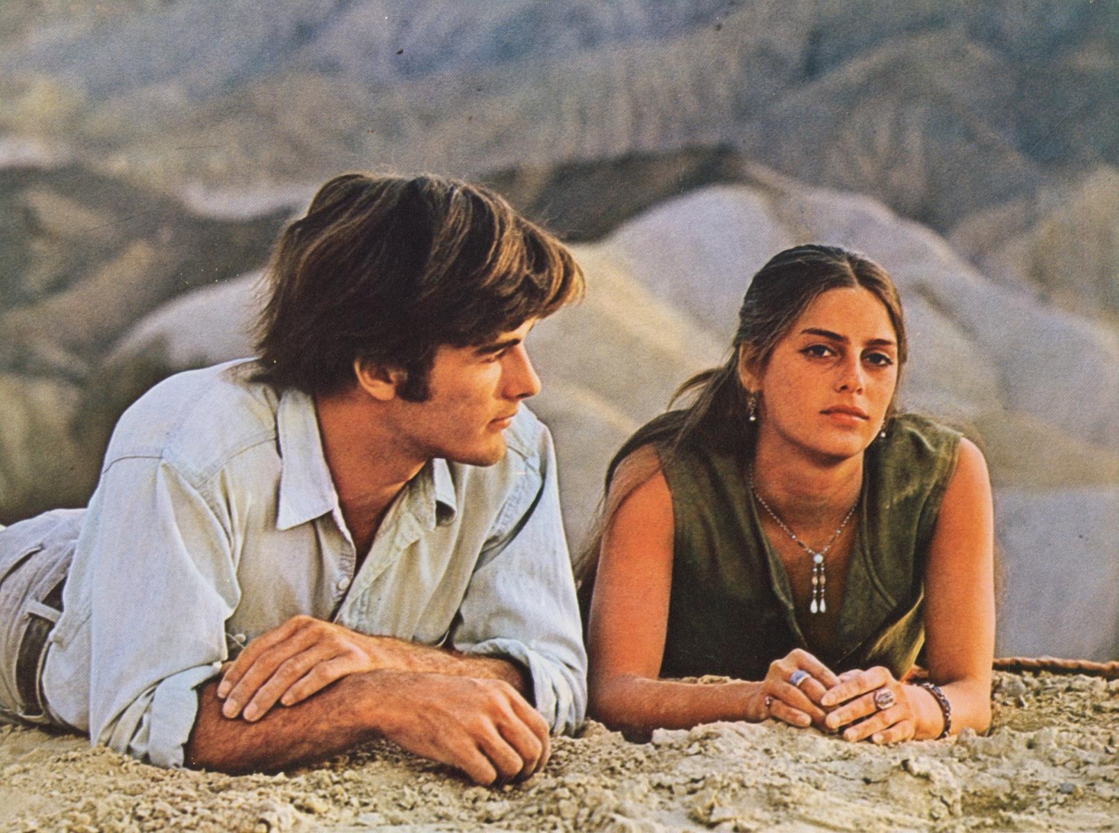 Mark Frechette and Daria Halprin in Zabriskie Point (1970) by