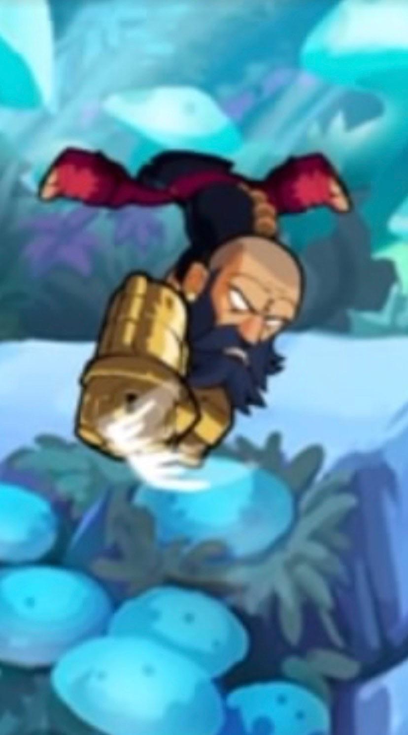 a screenshot of what happens in the animation for the gauntlet ground