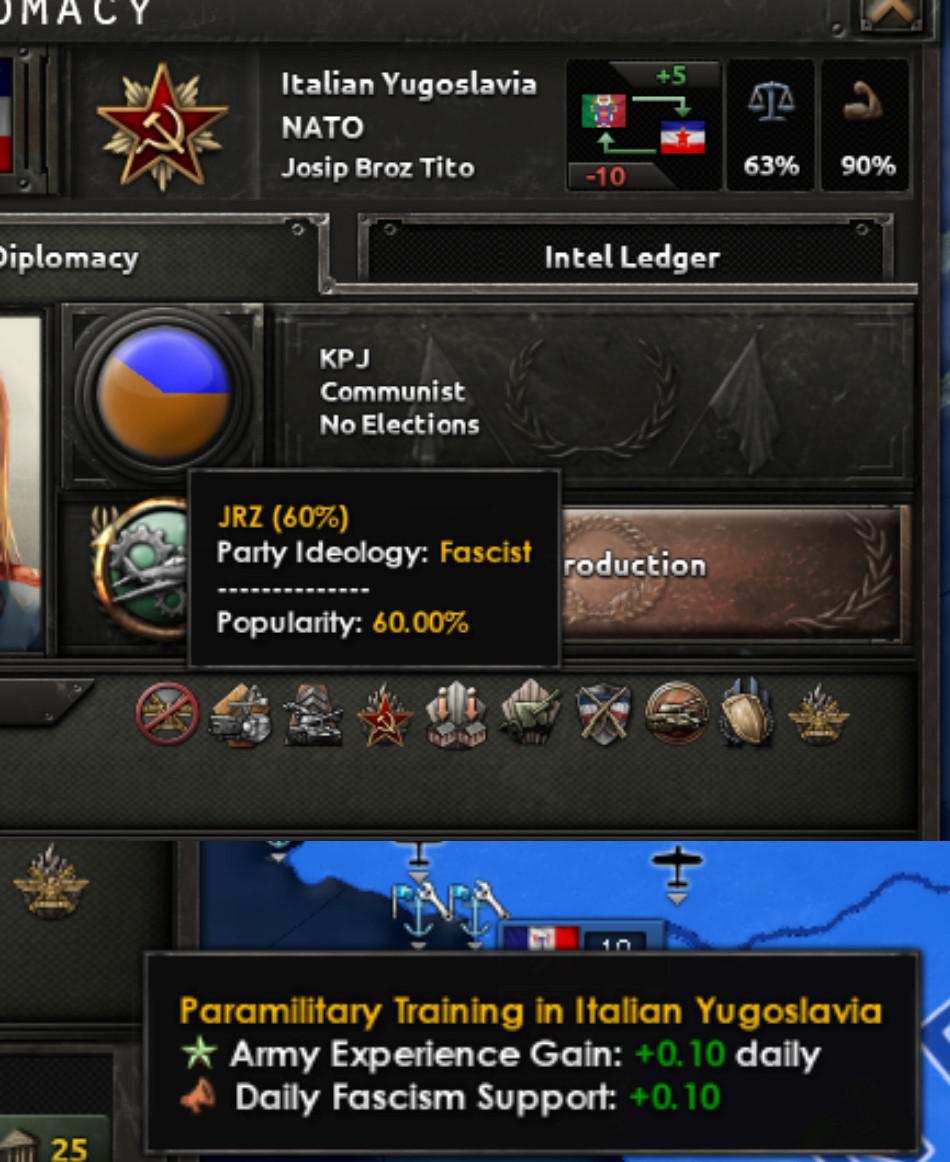 My puppet's Fascist popularity stops at 60. Are there ways to boost it