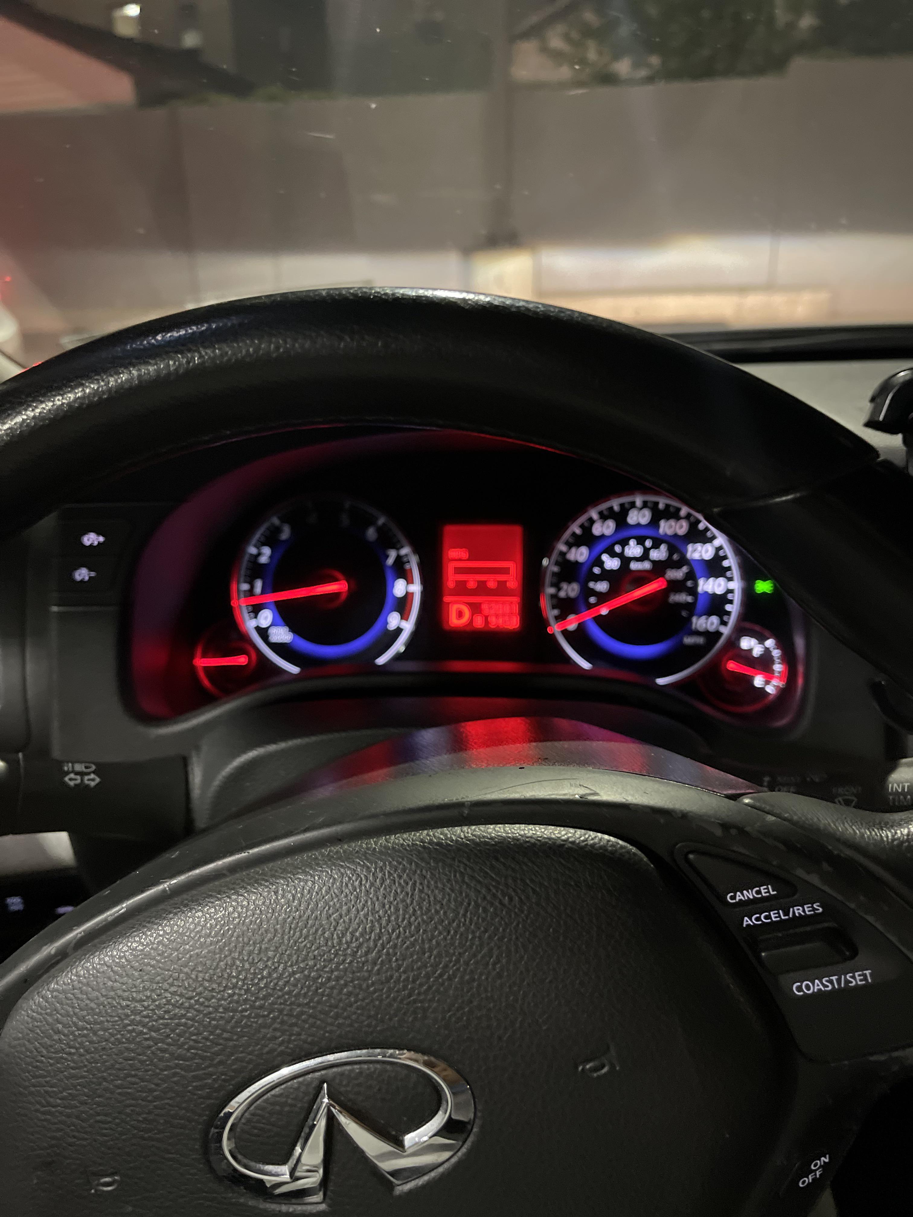 G37 Dash cluster not fully working (flickering / dark spots). How do I