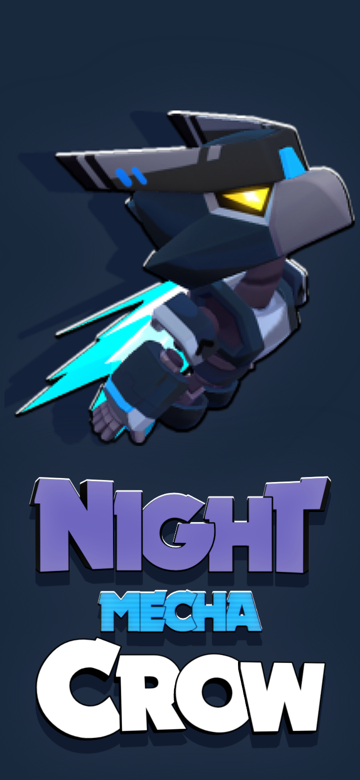 Night Mecha Crow Wallpaper, Made By Me r/Brawlstars
