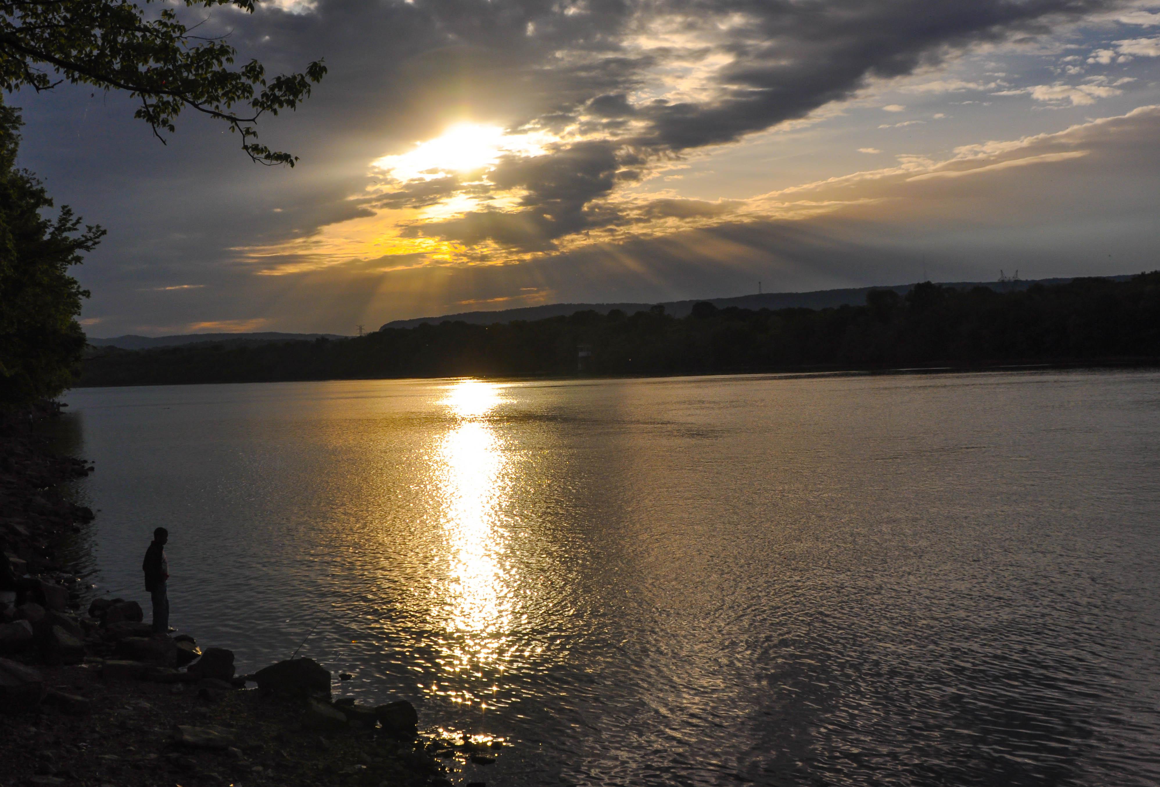 Tennessee River near sunset...as seen from the Tennessee Riverpark
