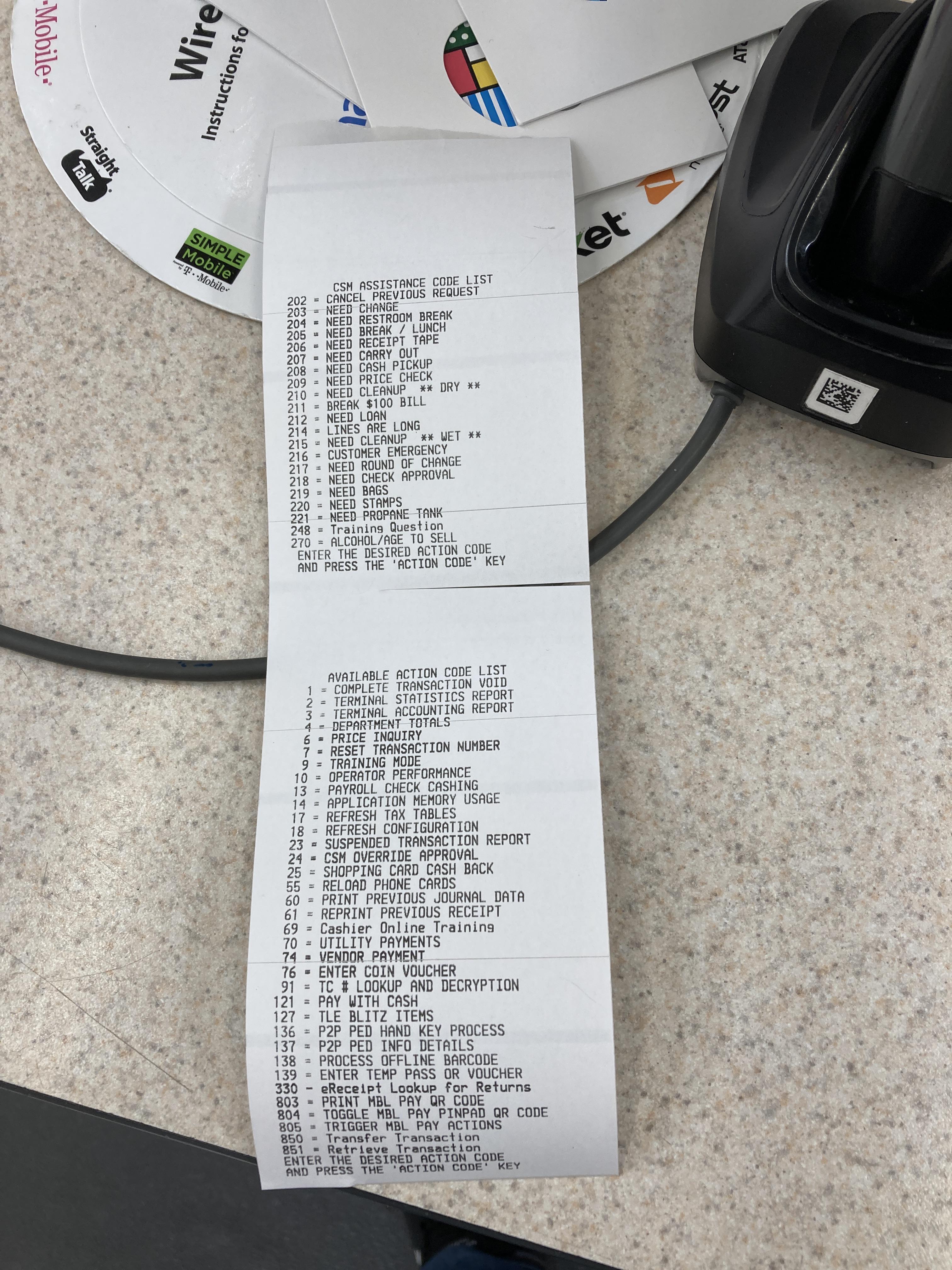 shelf labels work with the register printer r/walmart