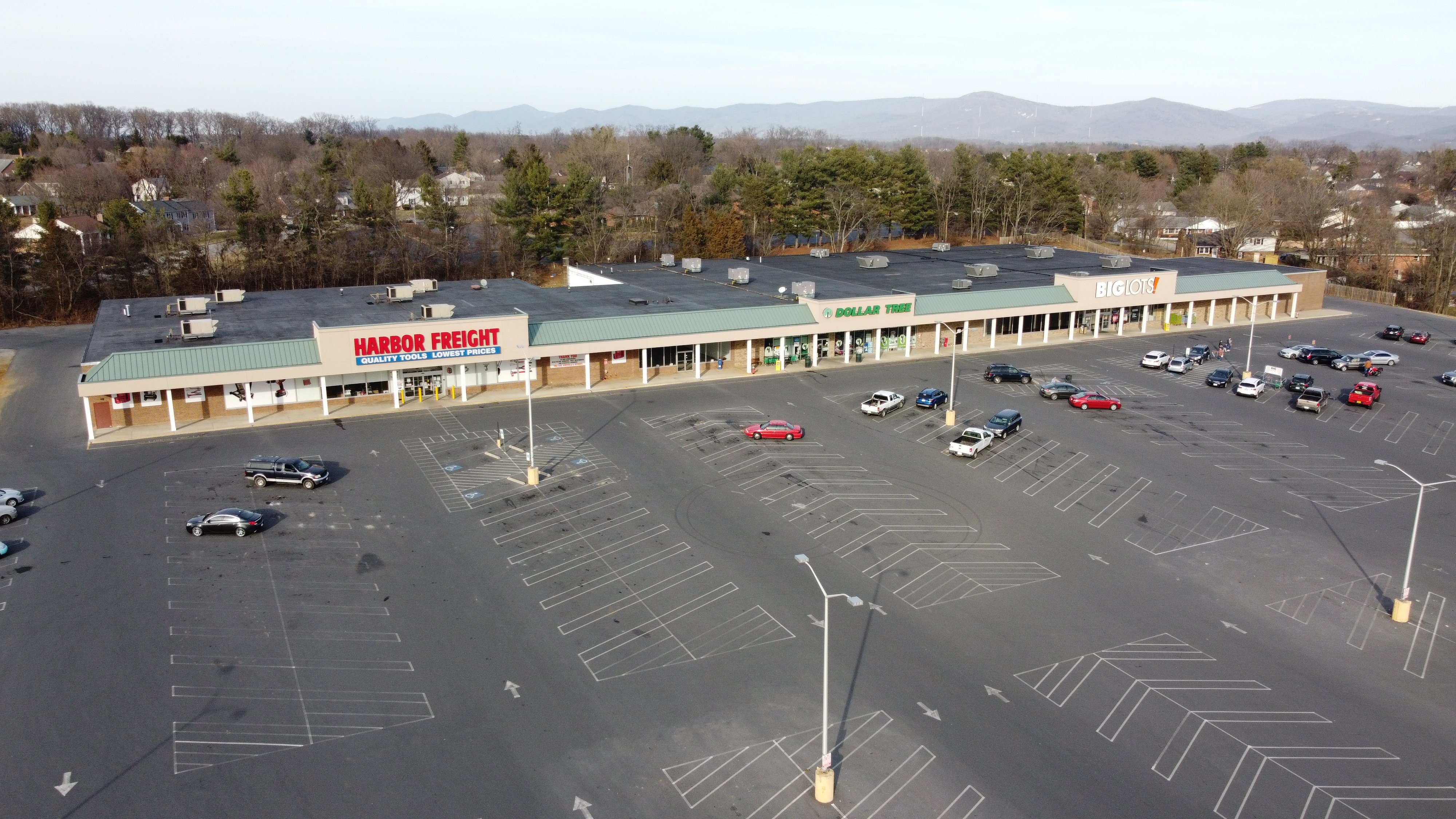Original Kmart building in Waynesboro, Virginia. The Big Lots is in the former Kmart space, the