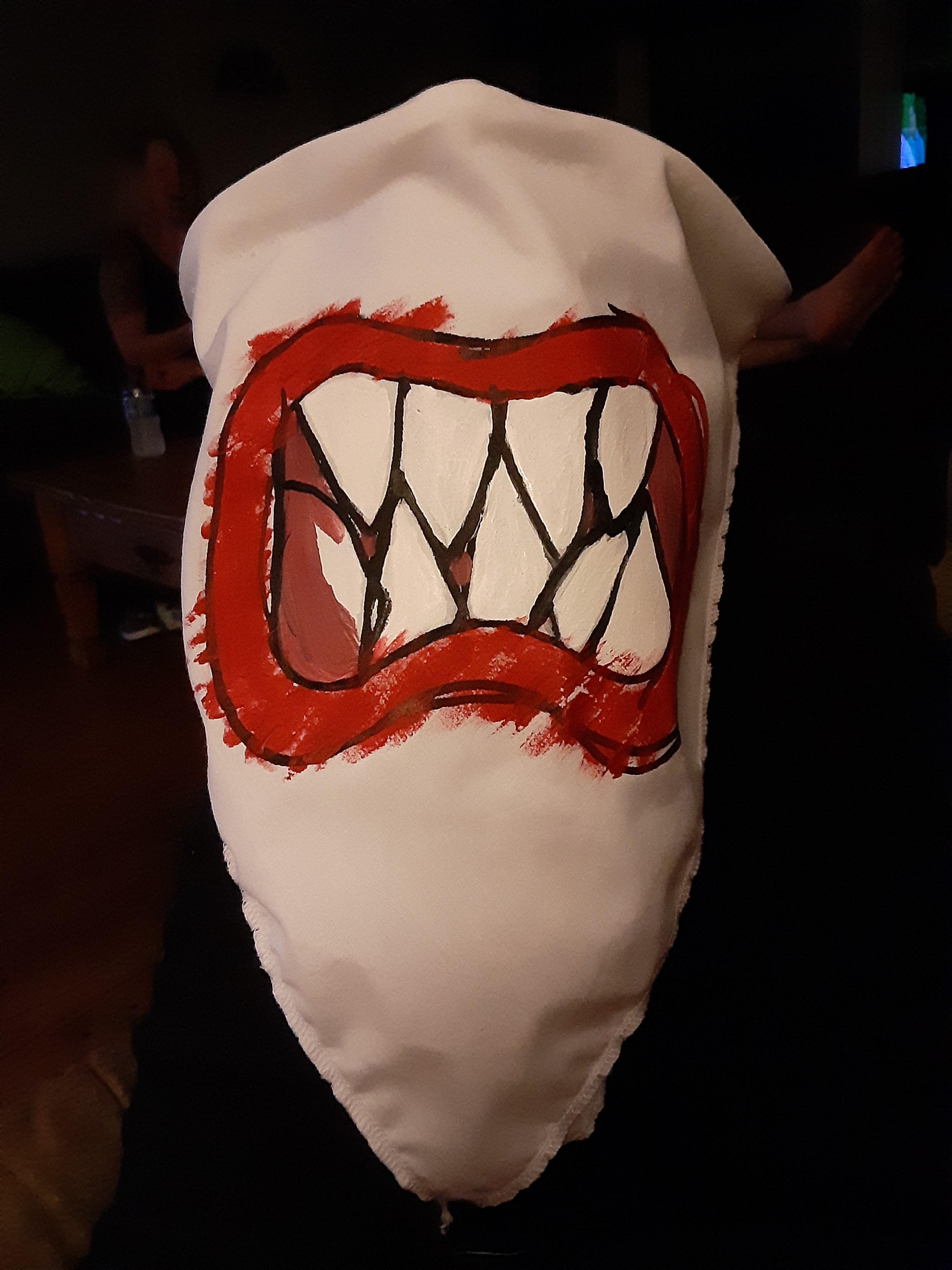 Made a face mask, Bowser JR bandana, requested by my brother. r/Jazza