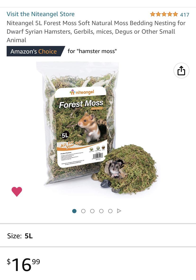 is this niteangel moss actually safe? r/hamsters