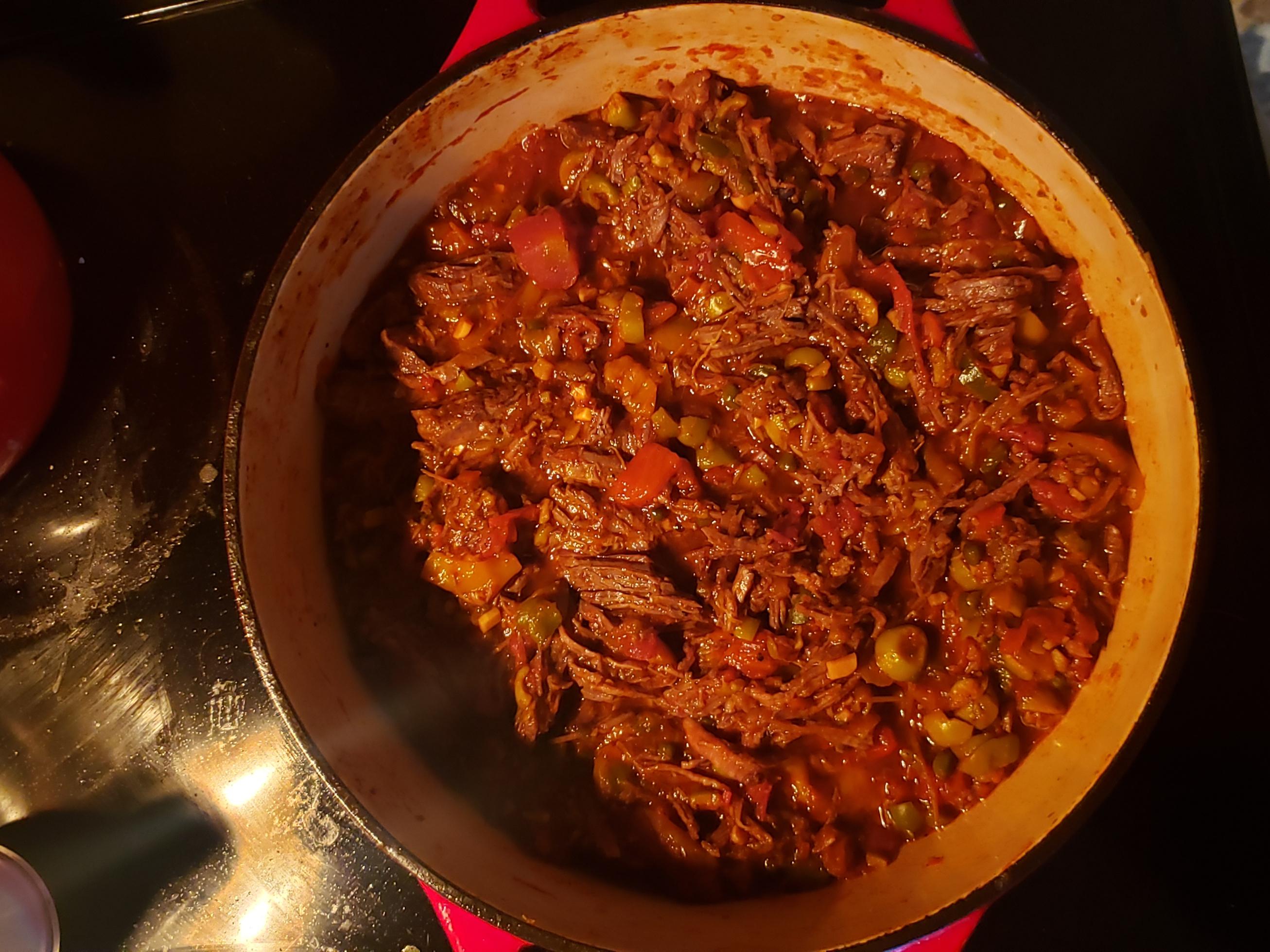 Cuban *Ropa Vieja*, one of my best Dutch oven recipes (in comments) r