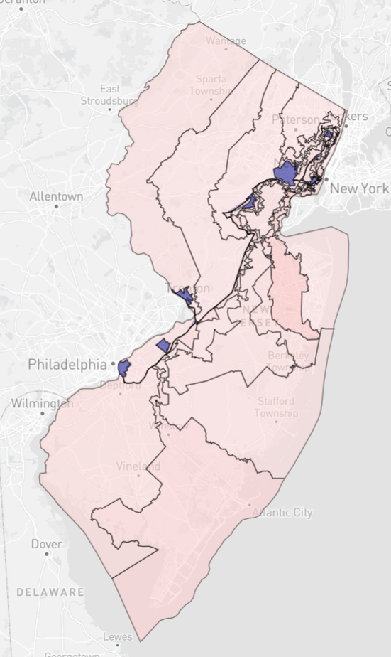 NJ 2021 Gov 11R1D r/DavesRedistricting