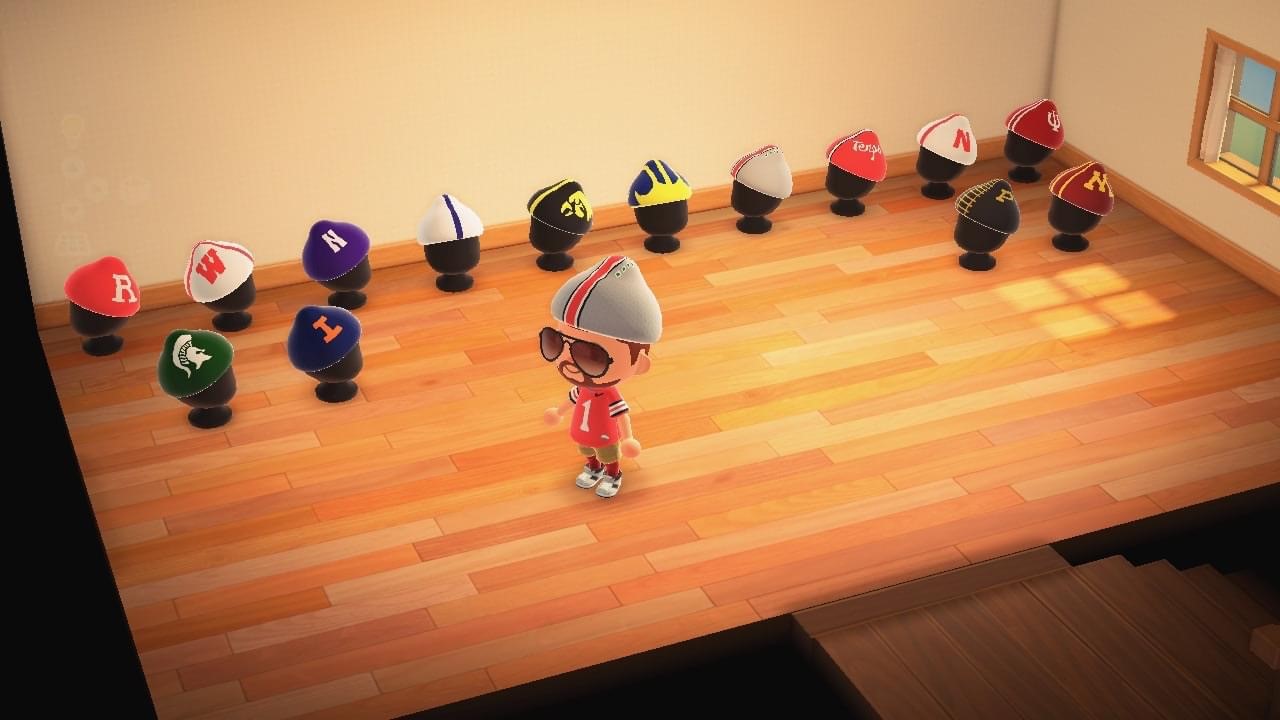 All Big Ten Animal Crossing Helmets Ohio State, Iowa, Nebraska