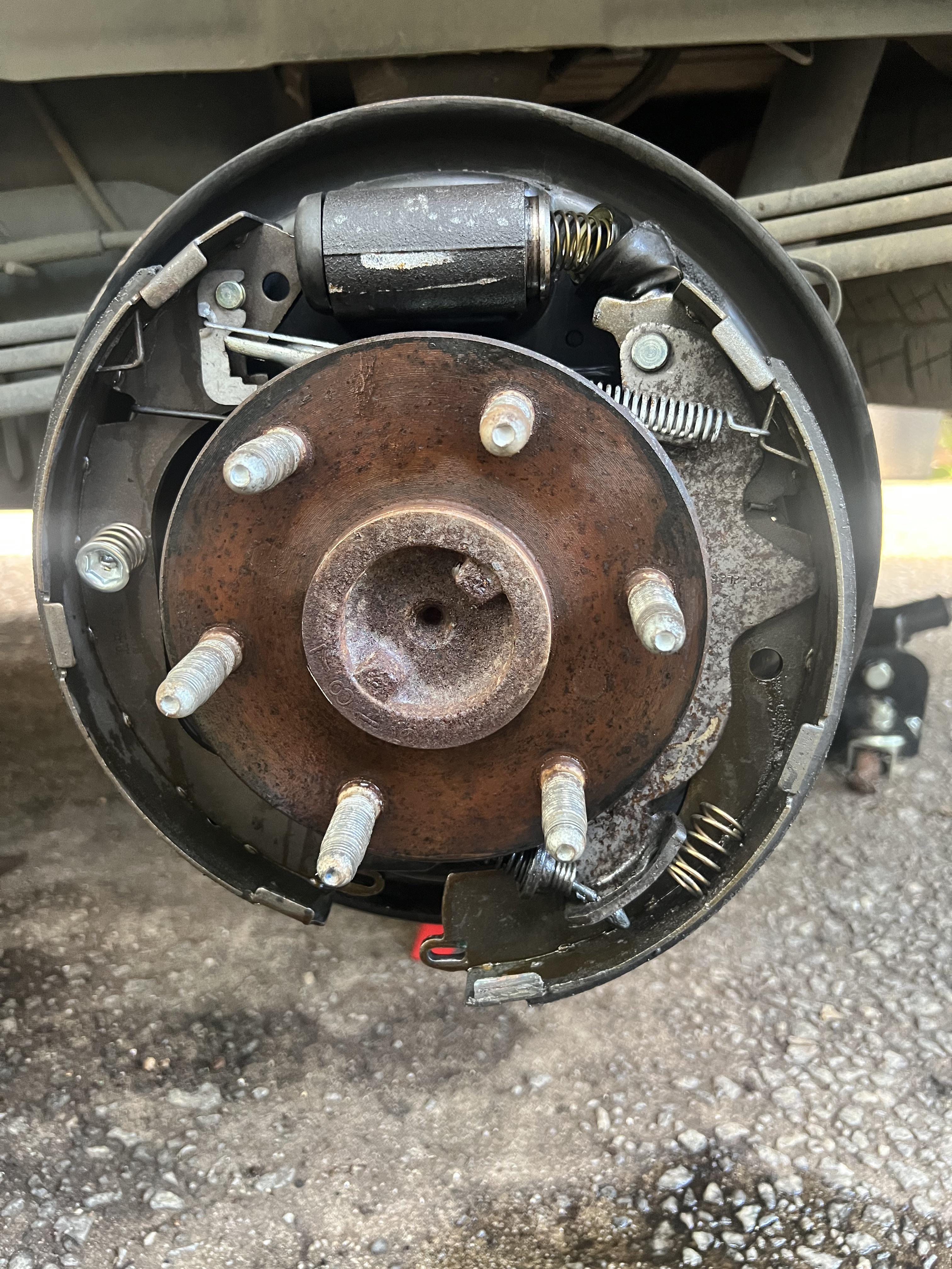 I recently changed brake shoes, but this happened a few days later