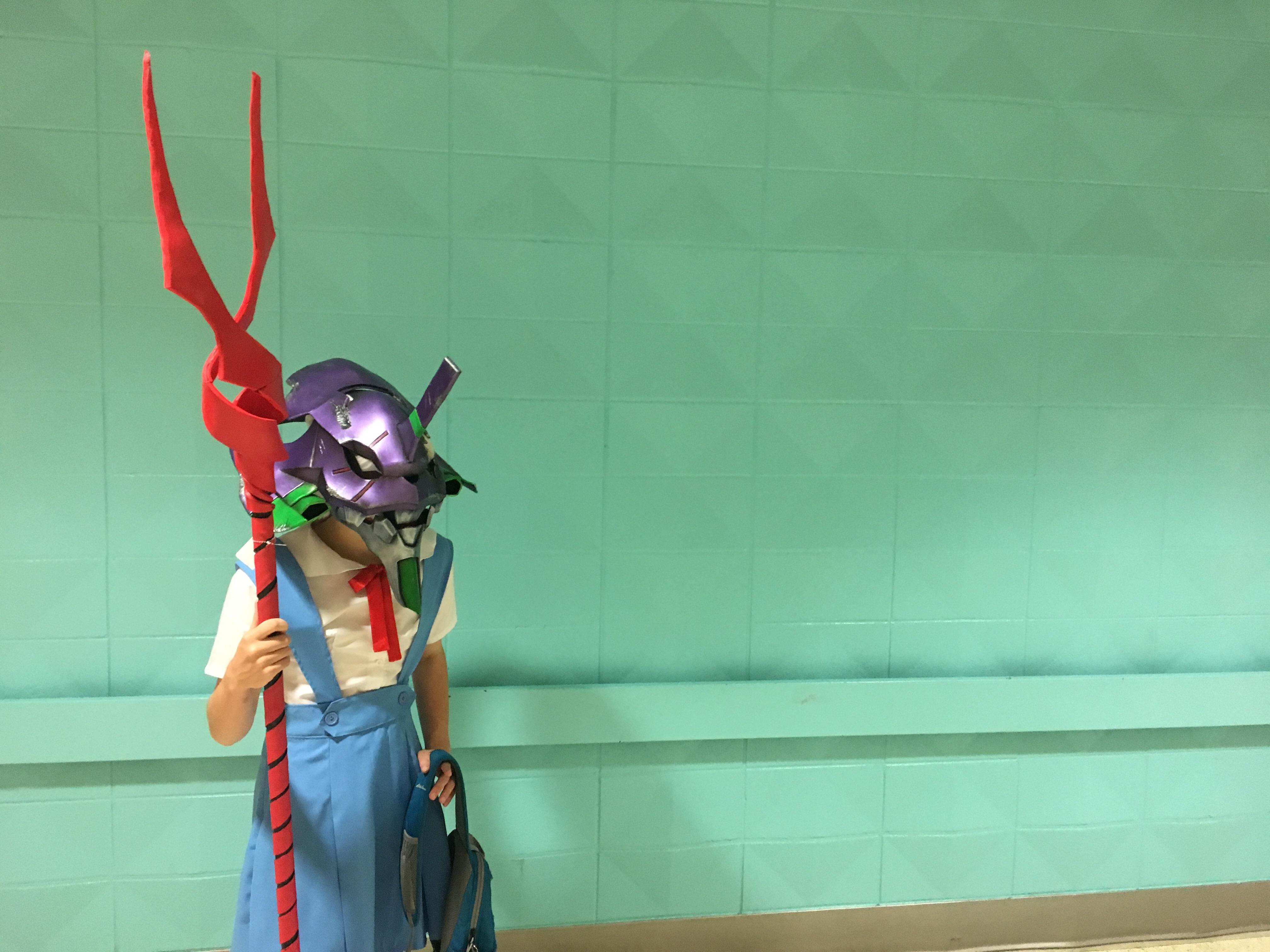 The EVA01 school girl cosplay I wore earlier this year r/evangelion