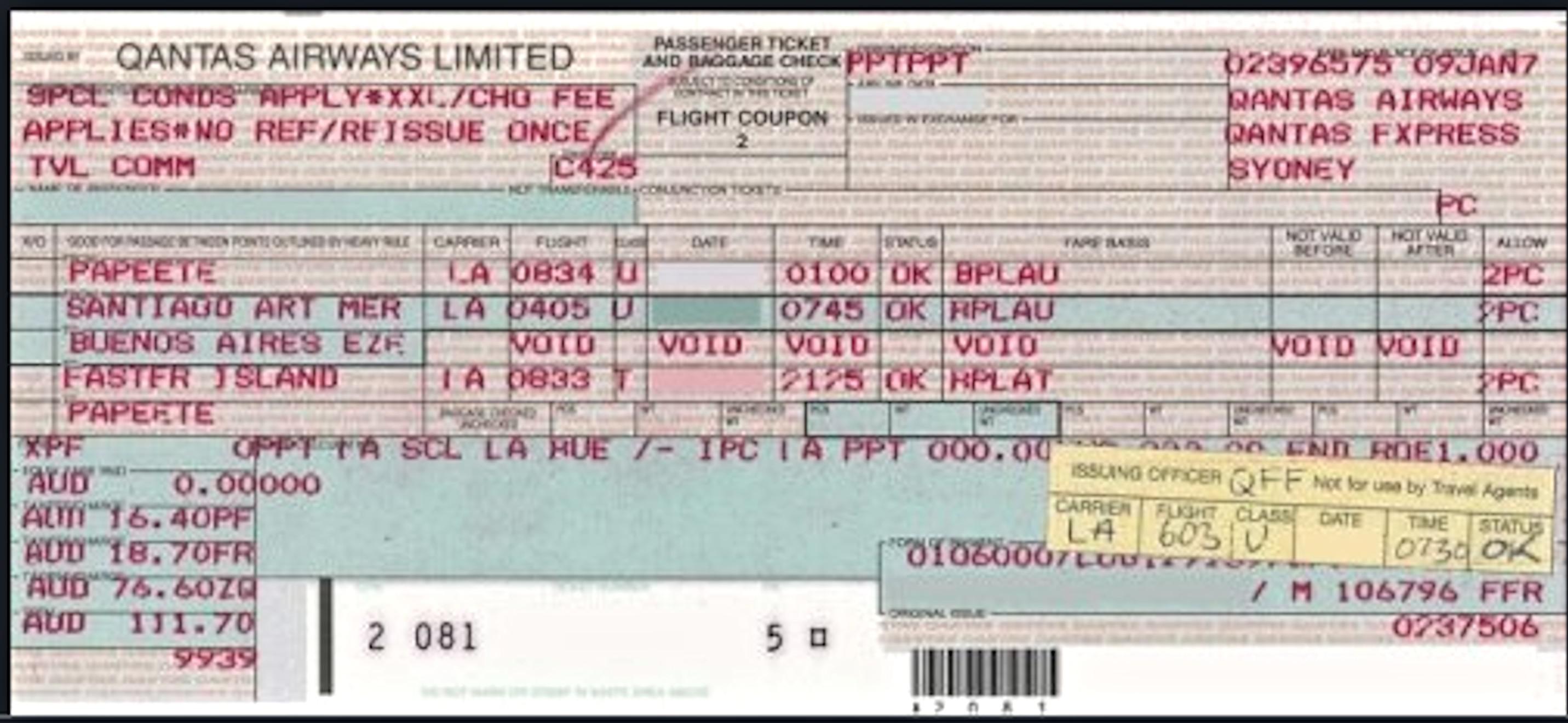 Old airline tickets that used pretty much the same format r/nostalgia