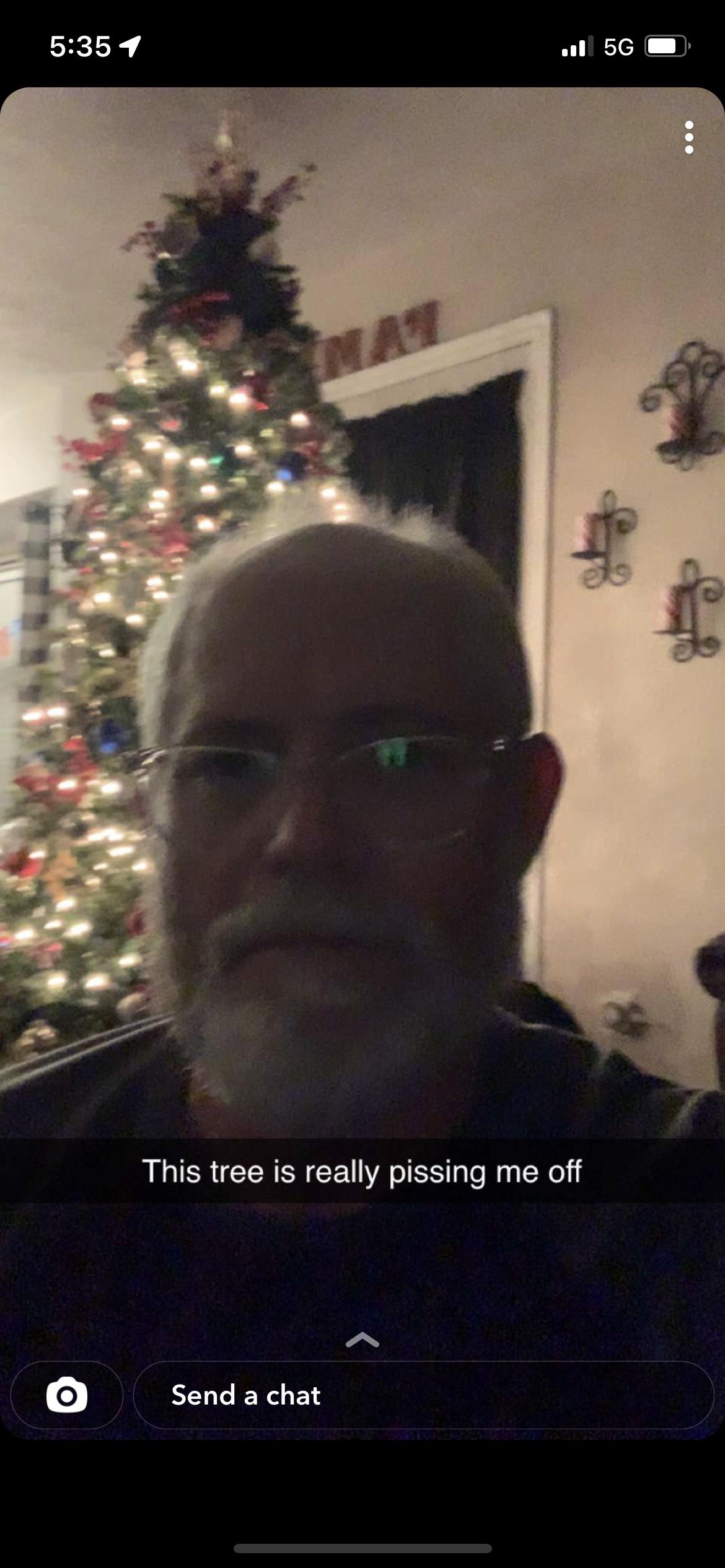 The top strand of my brother’s prelit tree burned out. r