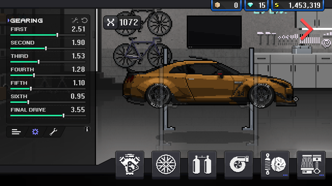 best tune possible for the GTR r/PixelCarRacer