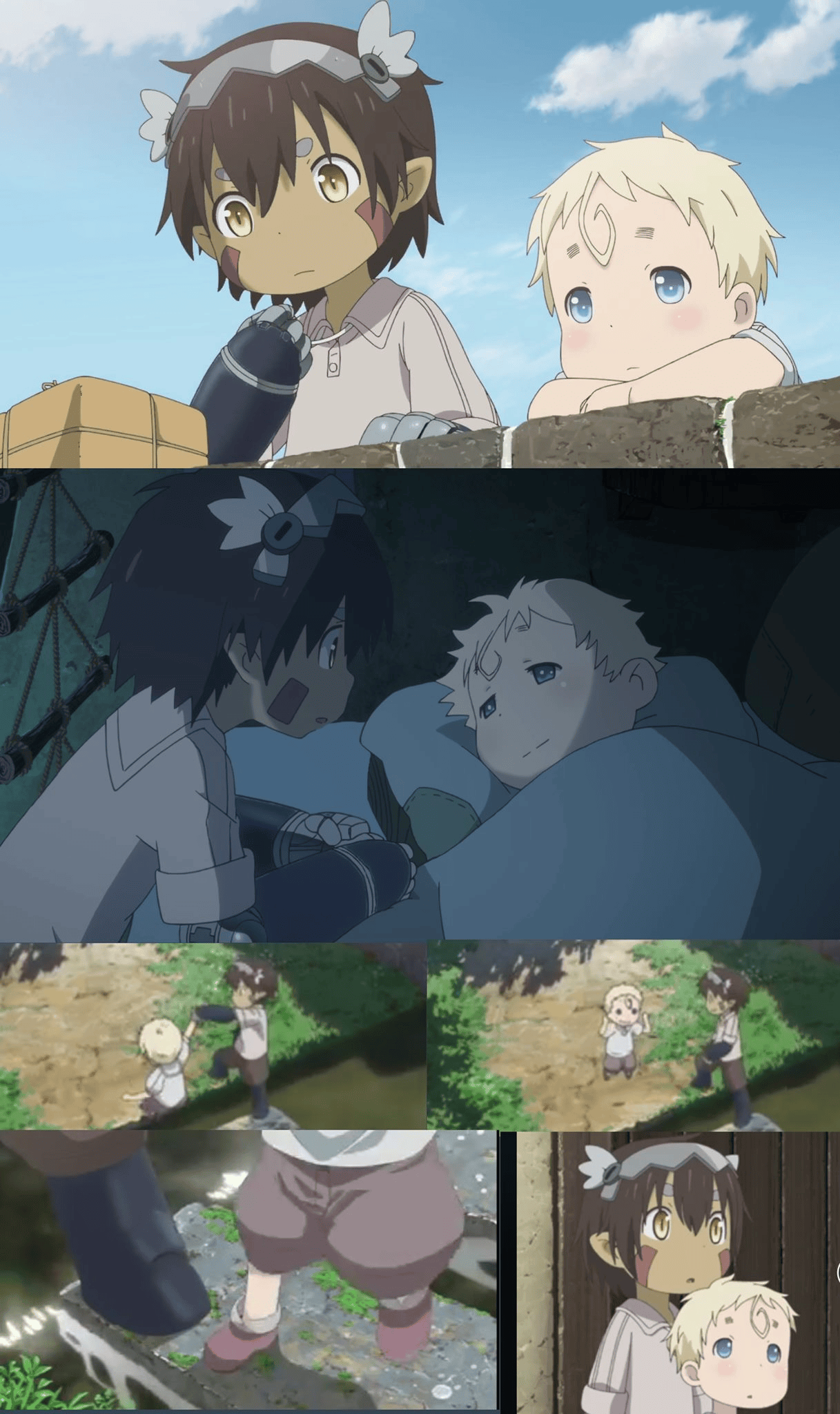 Reg being a good big brother for Kiyui MadeInAbyss