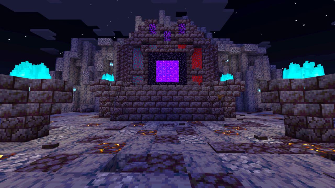 Blackstone Nether Portal Build! Video In the comments! r/Minecraftbuilds