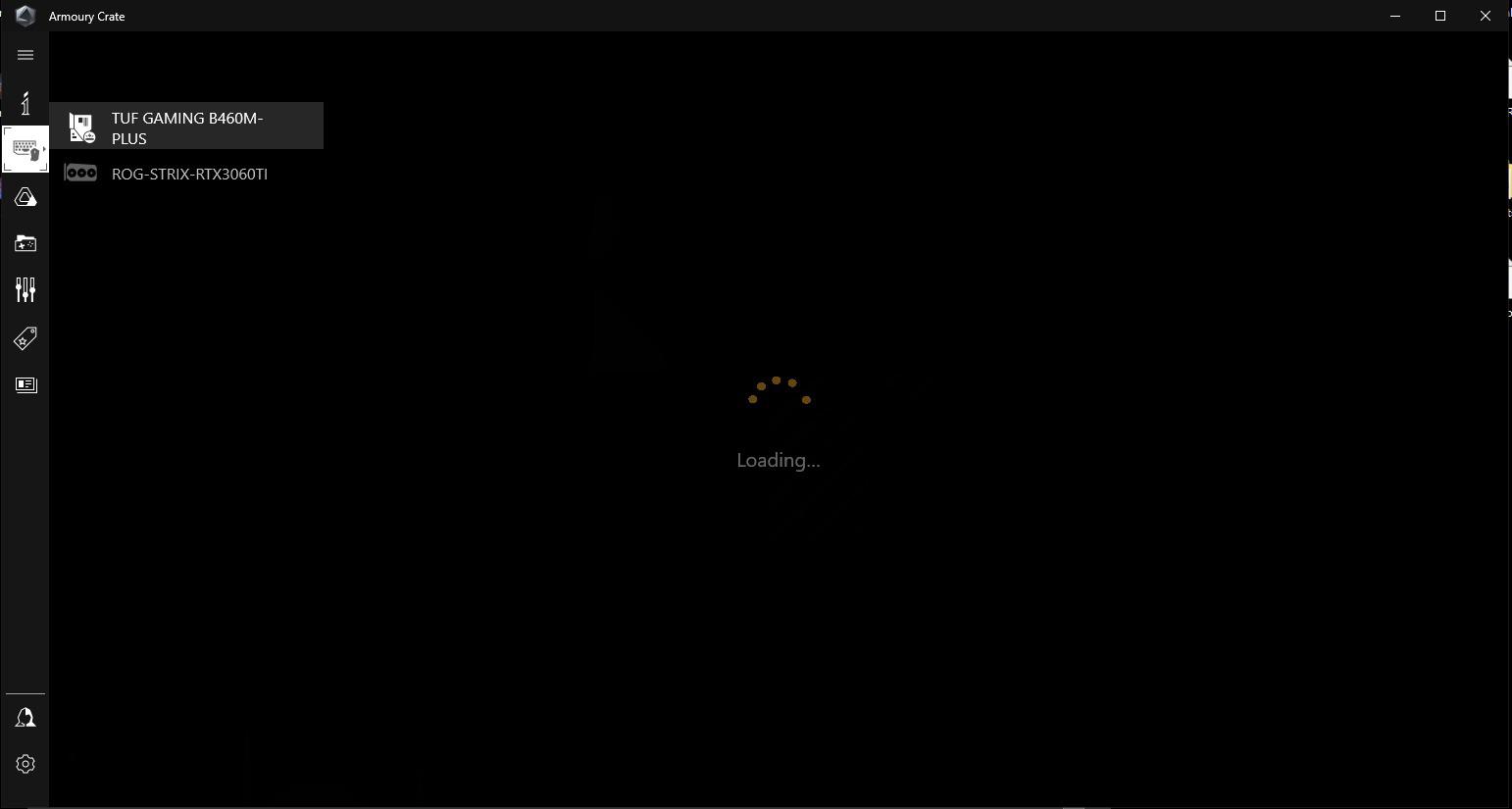 Armoury Crate can’t detect my motherboard. It just keep loading… r/ASUS