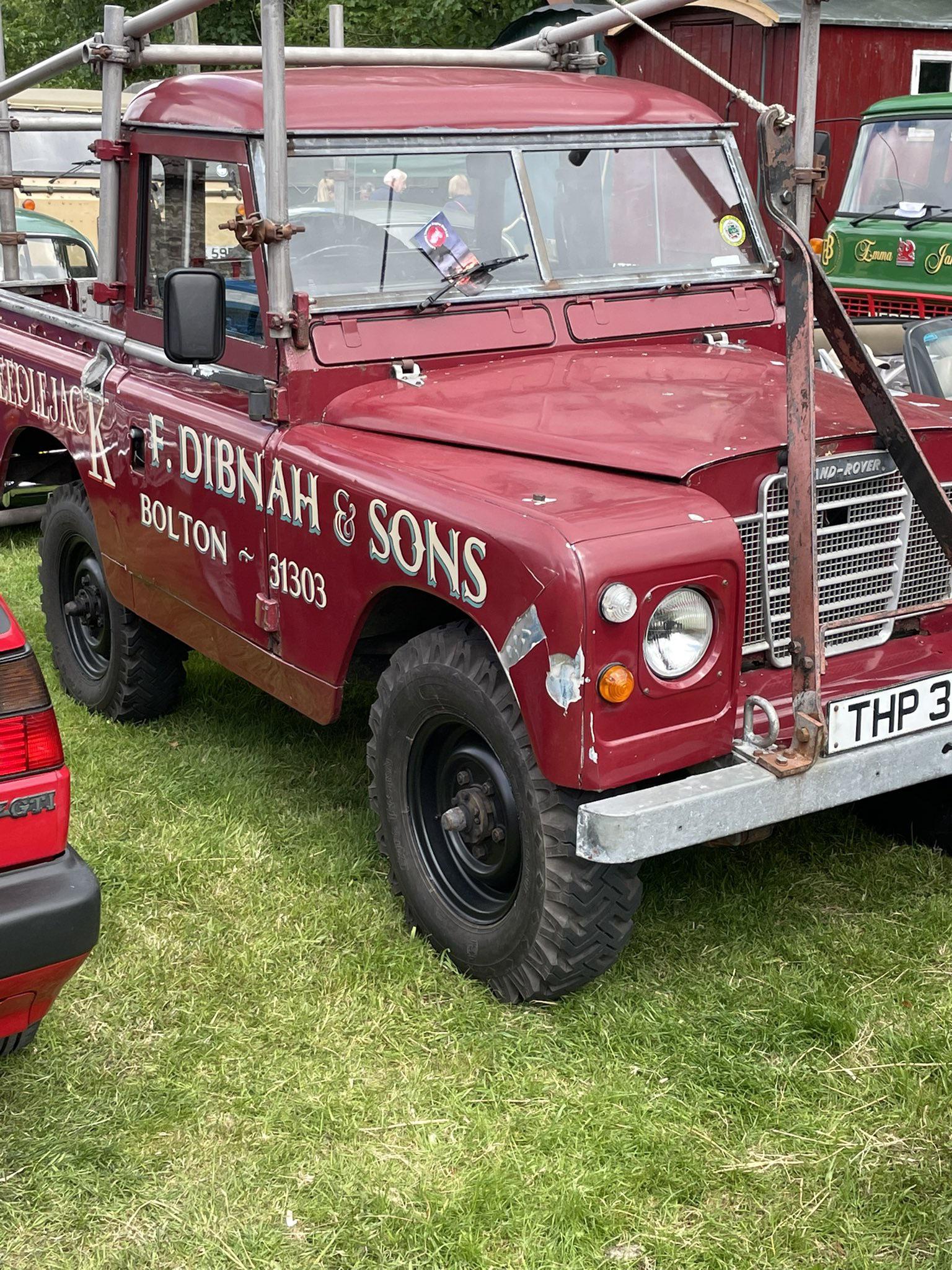Dibnah’s workhorse ‘Landy’ at Slaidburn Steam and vintage vehicle rally