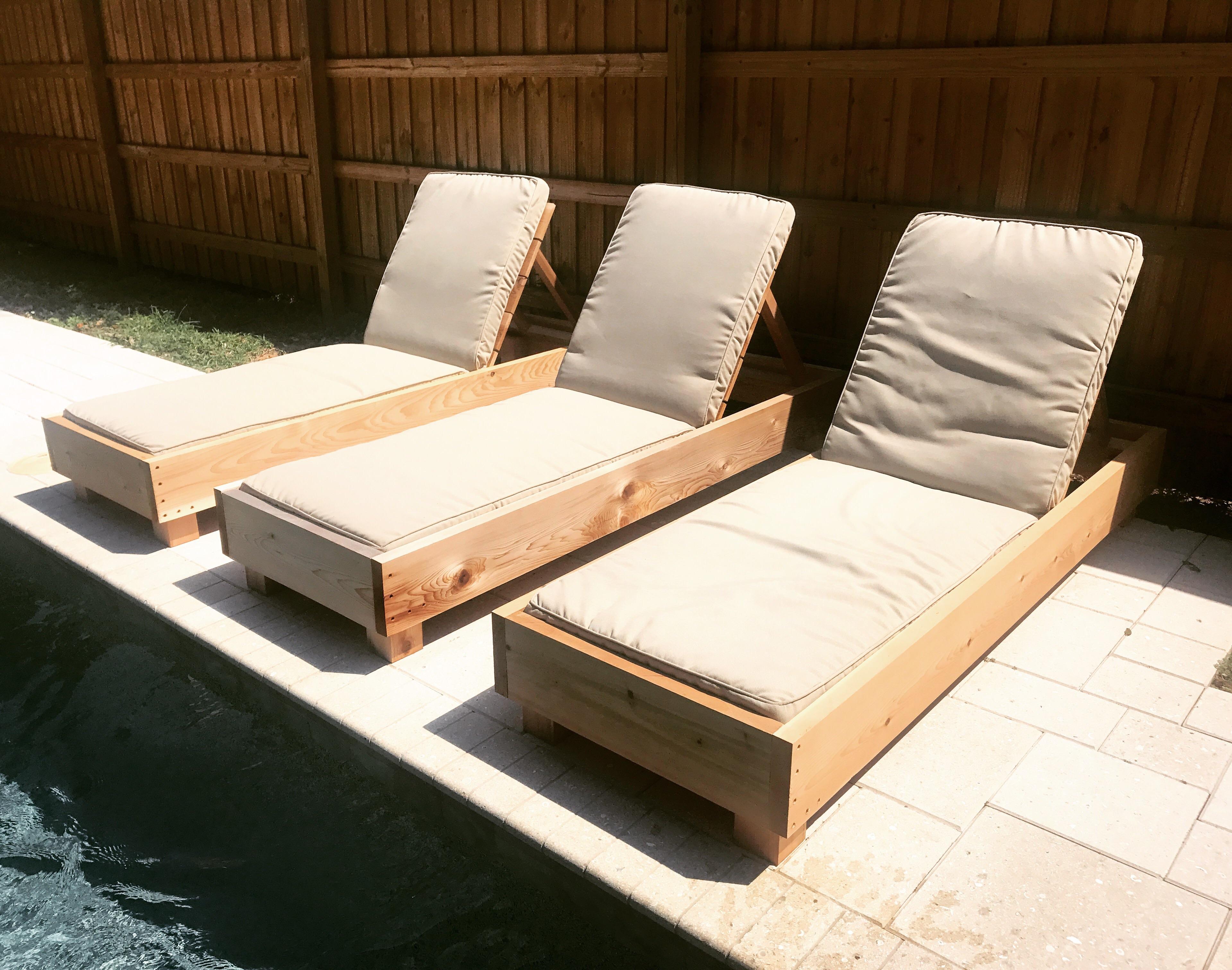 Custom Cedar Chaise Lounges r/woodworking