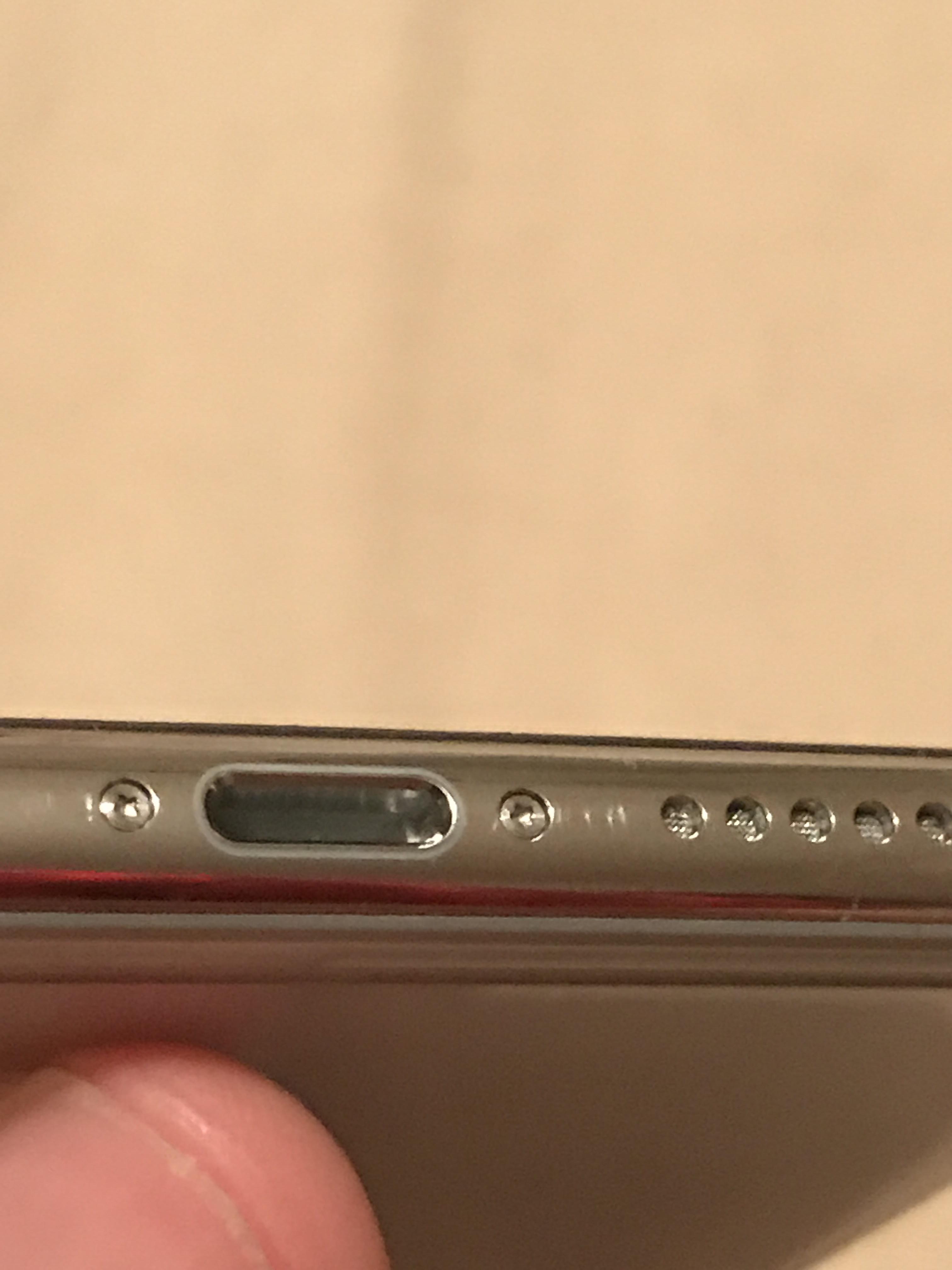Scratches on the bezel, after 1 week with mask on. There is more on the