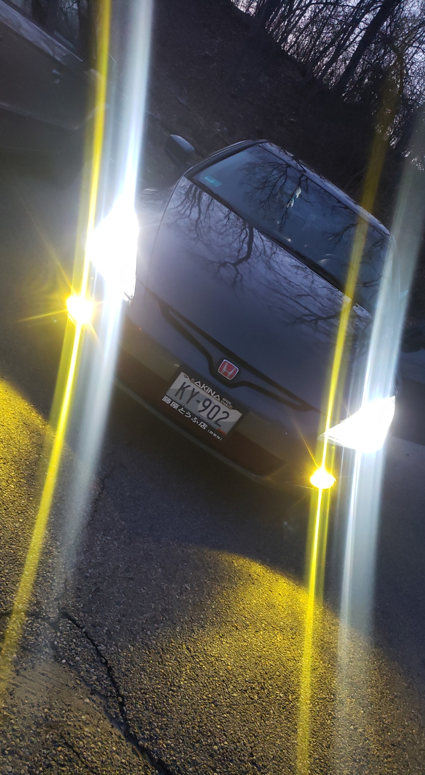 Finally got the new headlights for my 04 Accord. Switchback bulbs in