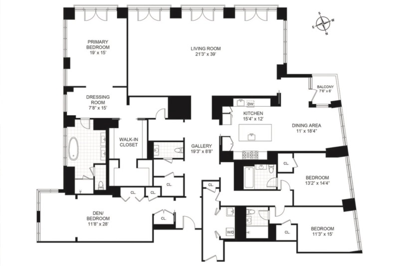Apartment in Manhattan, NYC r/FloorPlanPorn