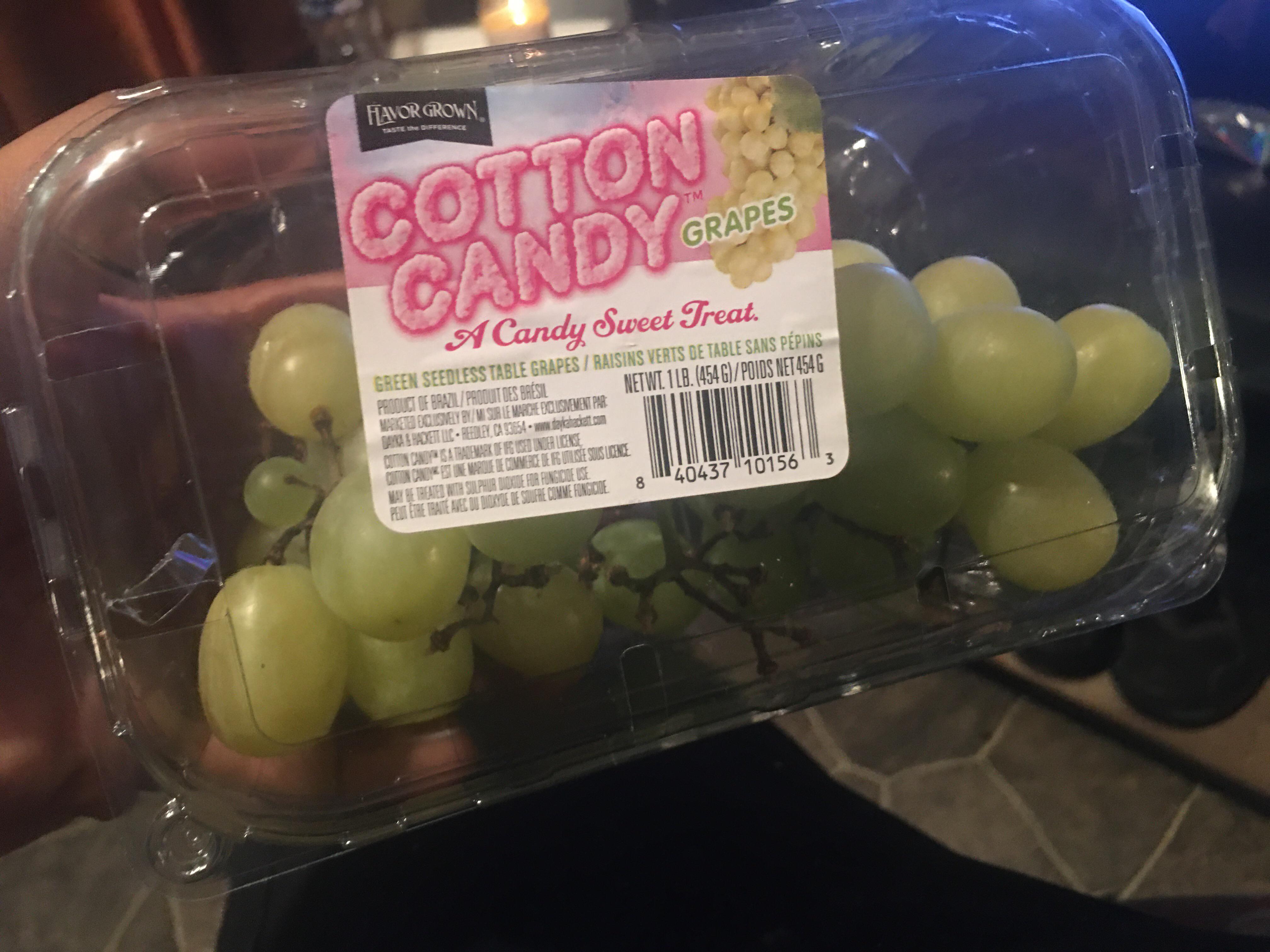 I enjoy Cotton Candy flavored grapes. They’re taste is of the yummiest