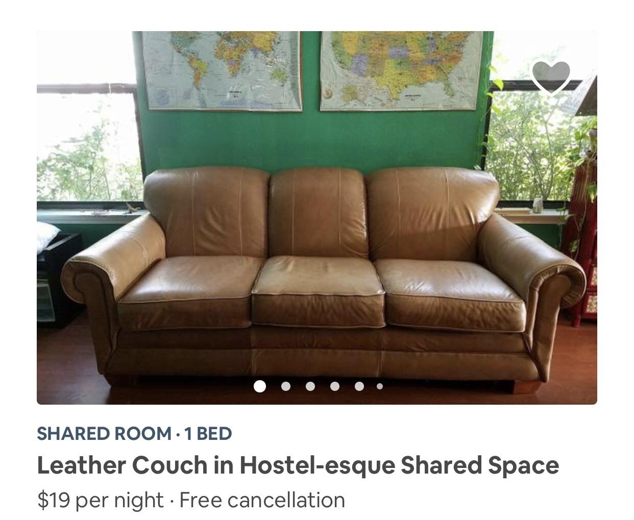 People renting their couches on Airbnb r/ofcoursethatsathing