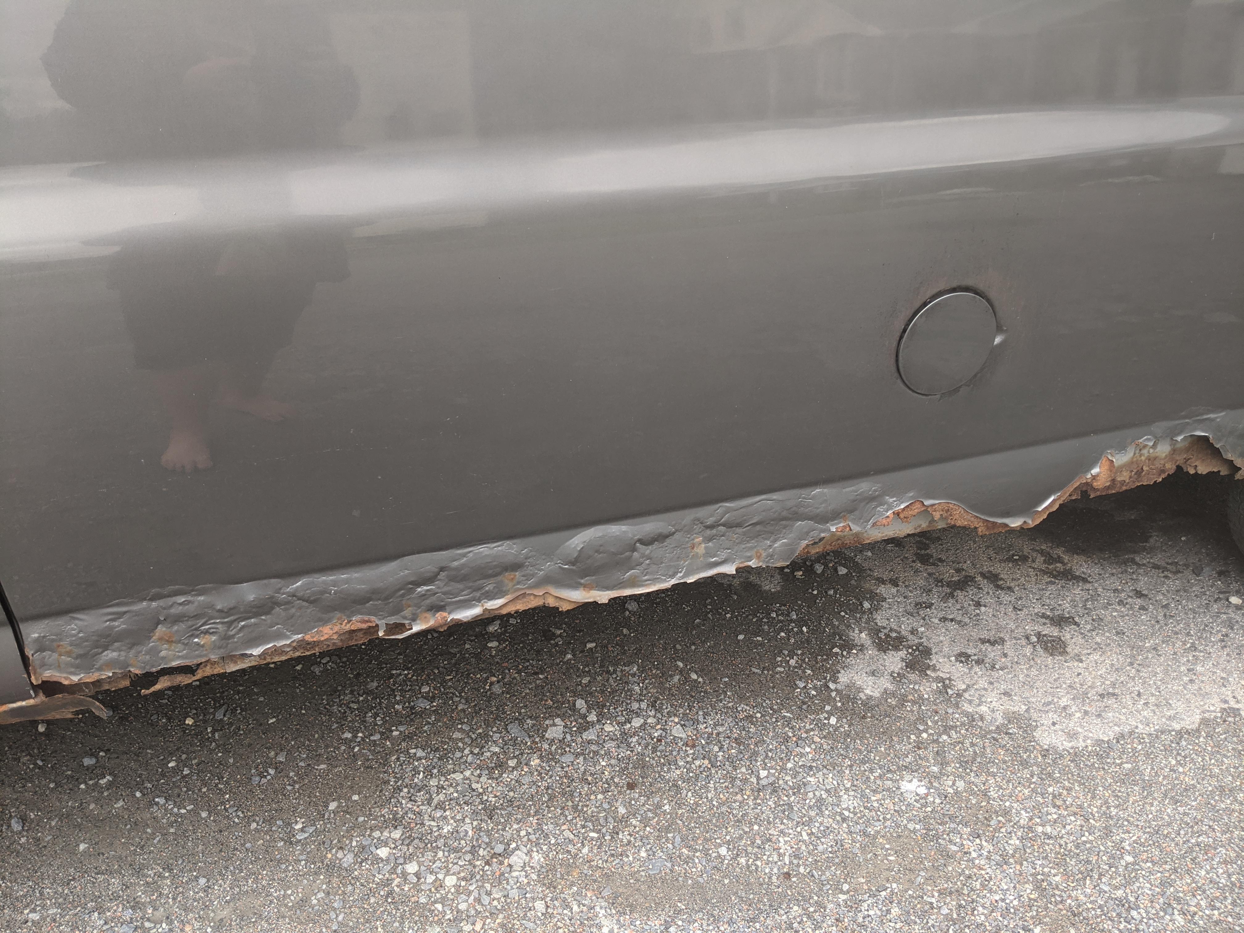 Need advice on how to fix the bottom rocker panels from rust. r