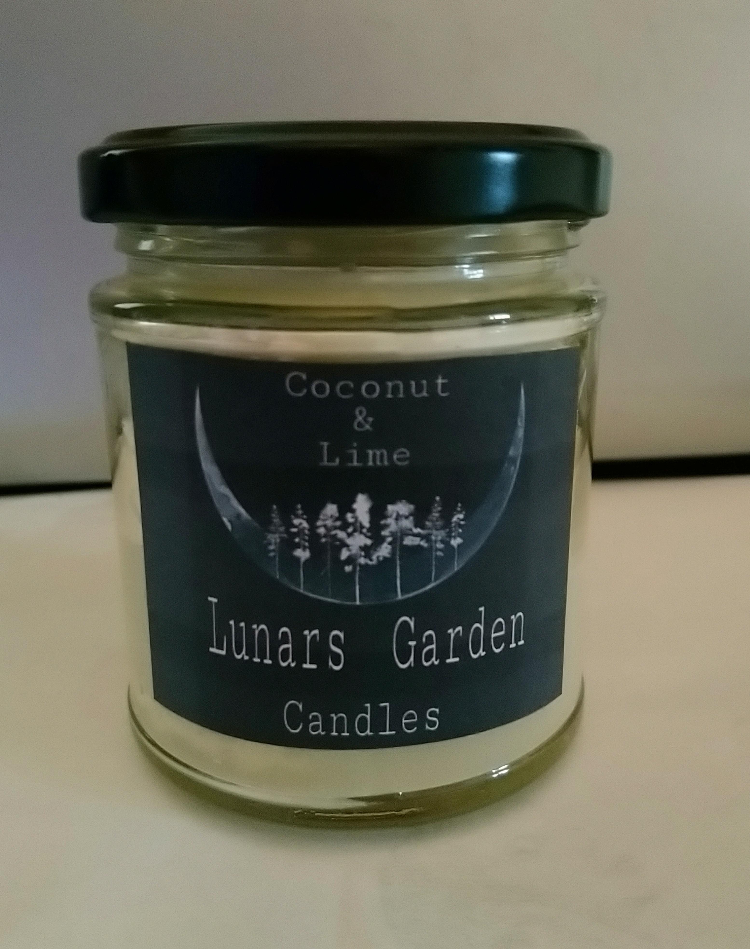 My new handpoured Lime And Coconut Soy Wax Candle Made With Pure