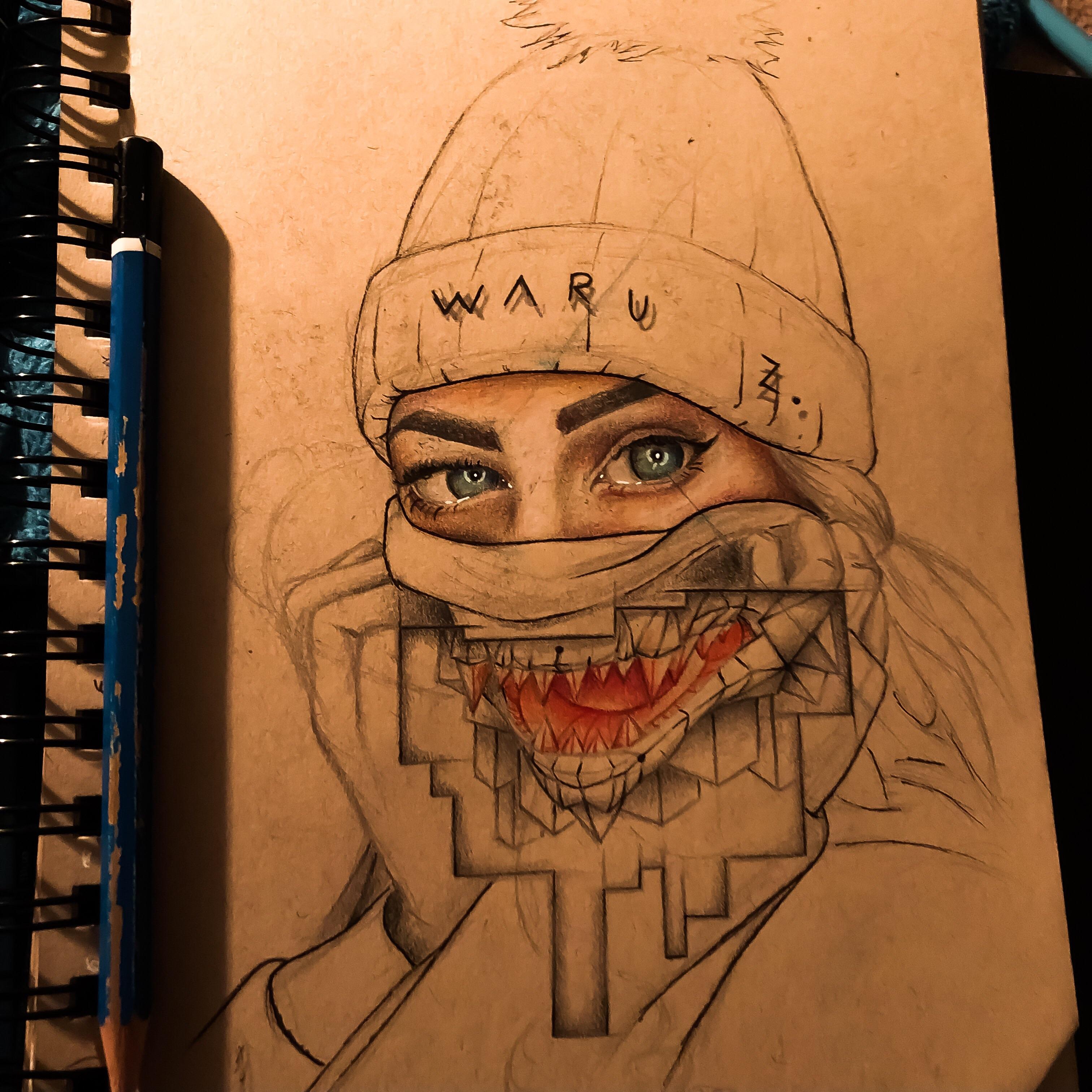 Sketch of the day (roughly 3 hours) drawing